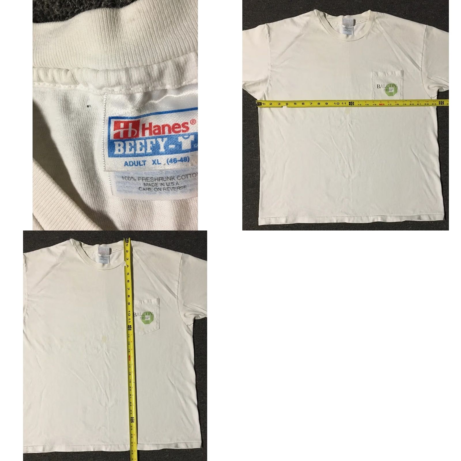 Vintage VINTAGE Chase Bank Journey Continues Faded Distress Shirt L White 90s 80s Grunge USA T-Shirt Mens Size US L / EU 52-54 / 3 - 9 Thumbnail