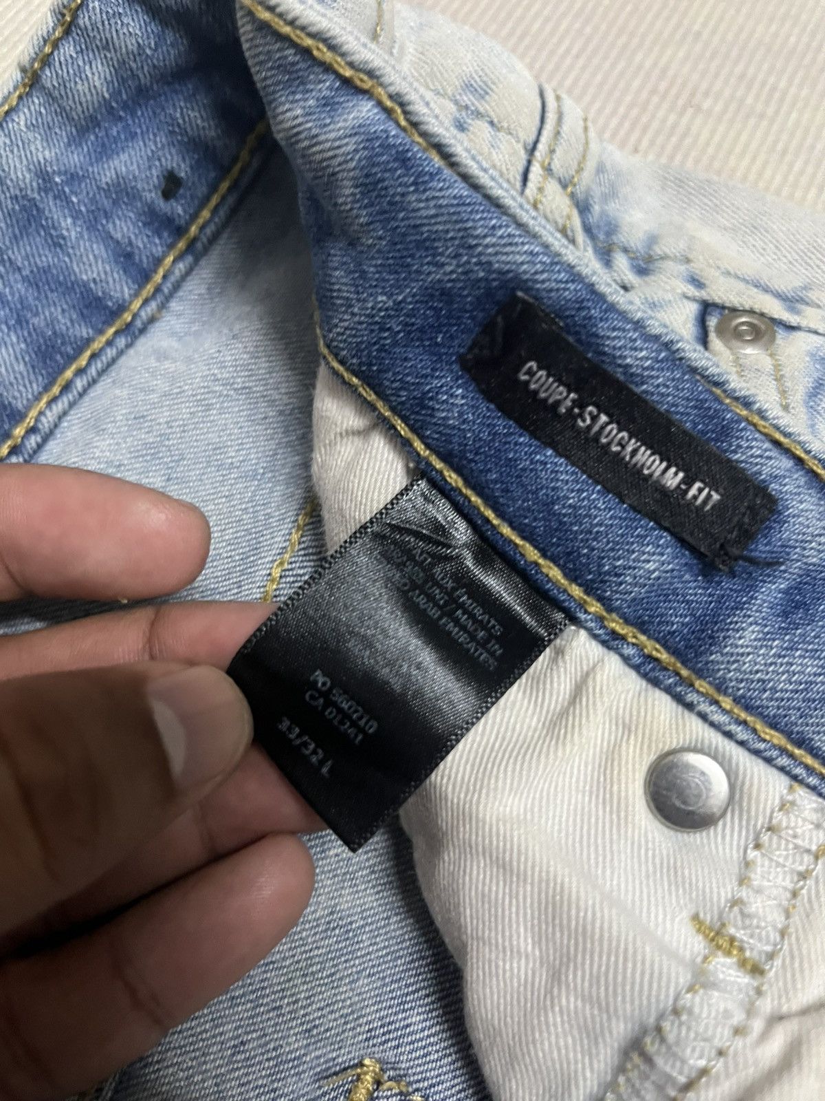 R13 💥R1 Coupe Stockholm Fit Jeans Size US 33 - 9 Thumbnail