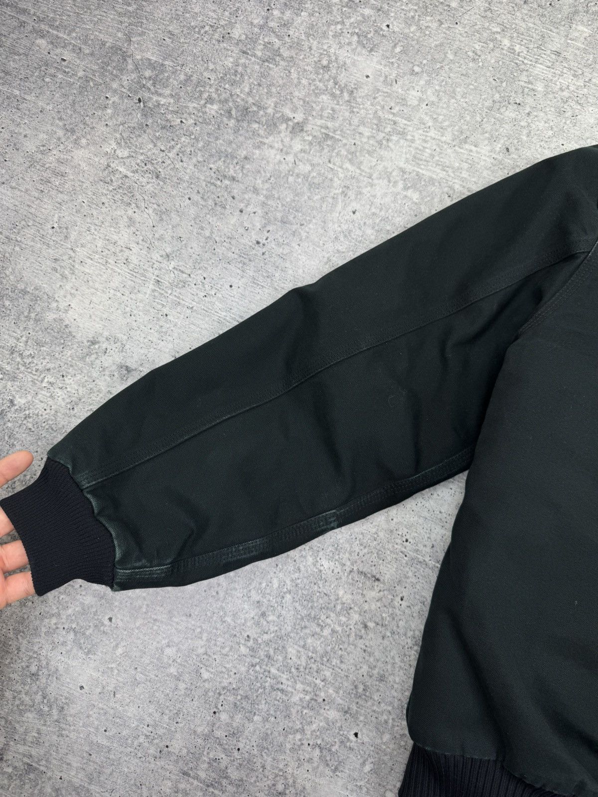 Carhartt Vintage Carhartt Active Jacket Black Denim Bomber Jacket M-L Size US L / EU 52-54 / 3 - 18 Thumbnail