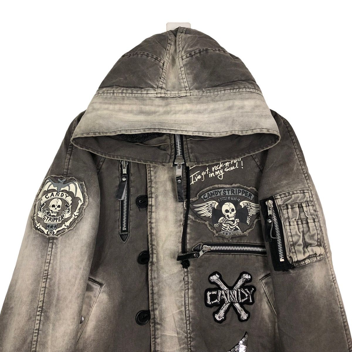 Vintage 🔥Punk Style Biker Jacket Bondage Design Ministry Co. Japan Size M / US 6-8 / IT 42-44 - 3 Thumbnail