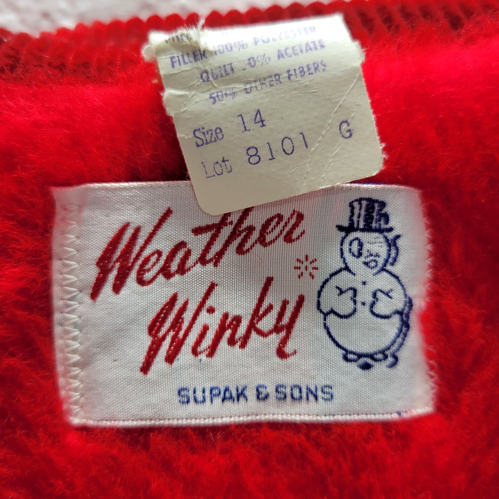 Vintage VINTAGE Weather Winky Jacket Coat Girls 1950s Blue Fleece Zip Up Sz 14 Size US L / EU 52-54 / 3 - 3 Thumbnail