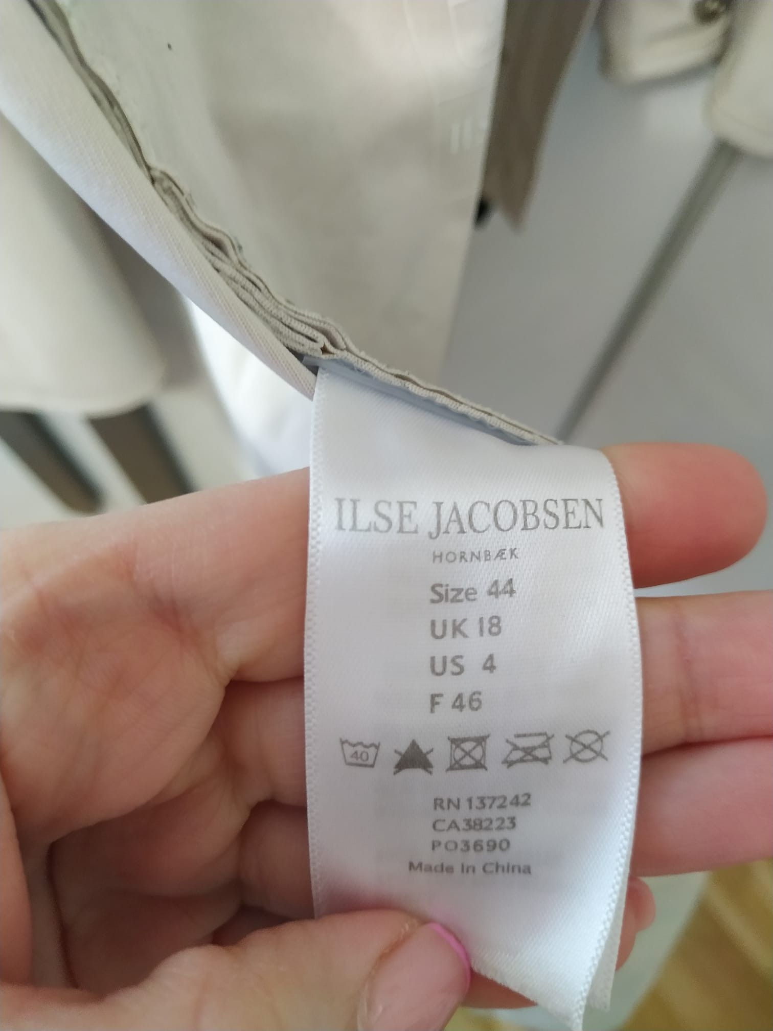 Ilse Jacobsen Ilse Jacobsen beige ecru raincoat 44 Size L / US 10 / IT 46 - 7 Thumbnail