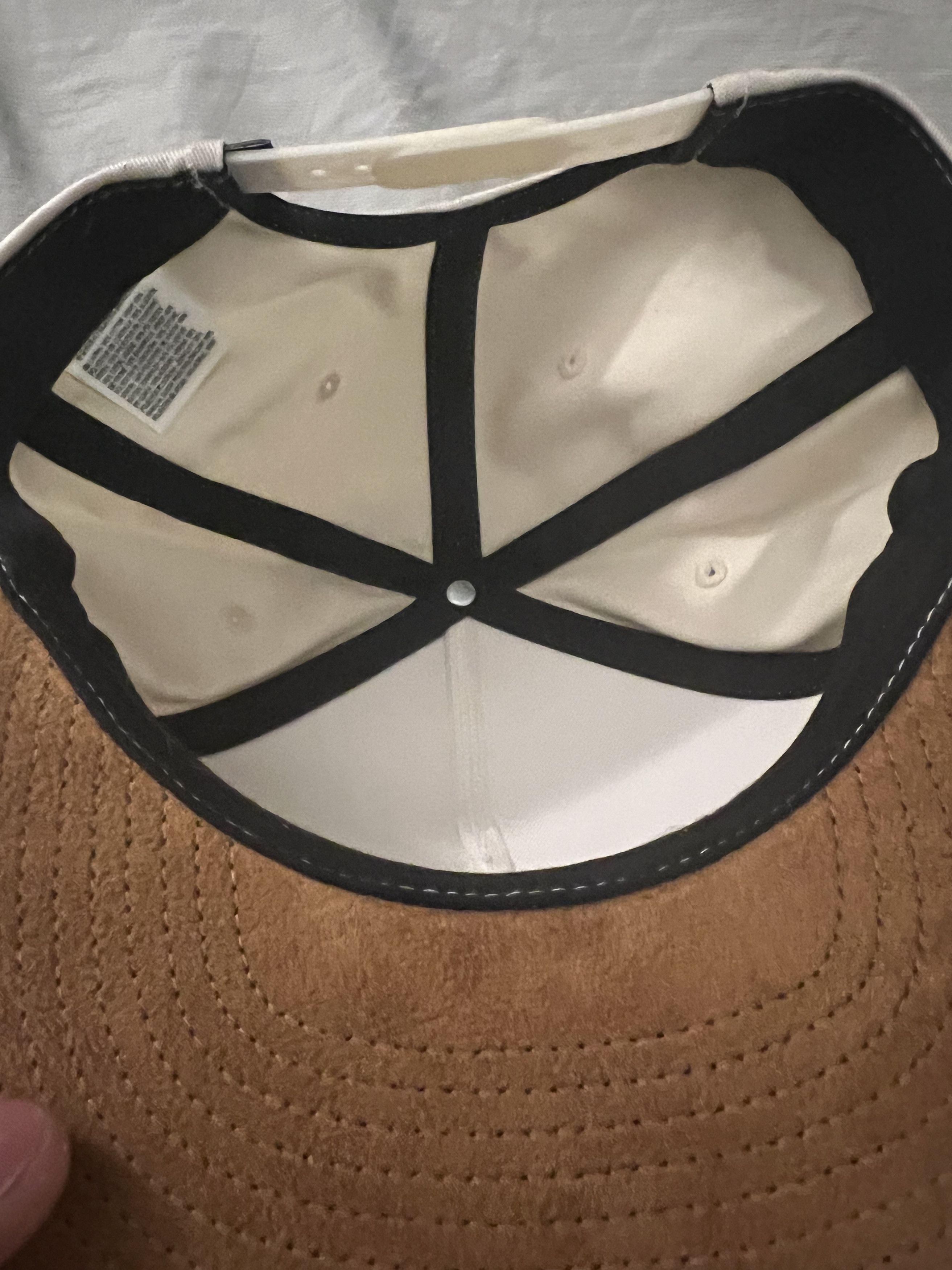 Vans Vans Snapback Hat Beige/Brown Unisex Adjustable Trucker Cap Size ONE SIZE - 4 Thumbnail
