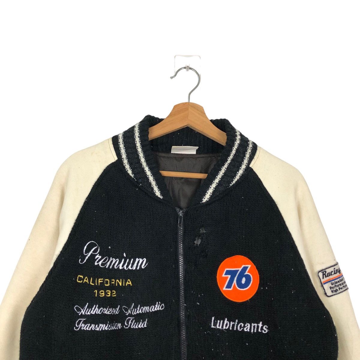 Japanese Brand 🔥RARE VINTAGE BOMBER JACKET 76 LUBRICANT SPELL OUT BIG LOGO Size US L / EU 52-54 / 3 - 2 Thumbnail