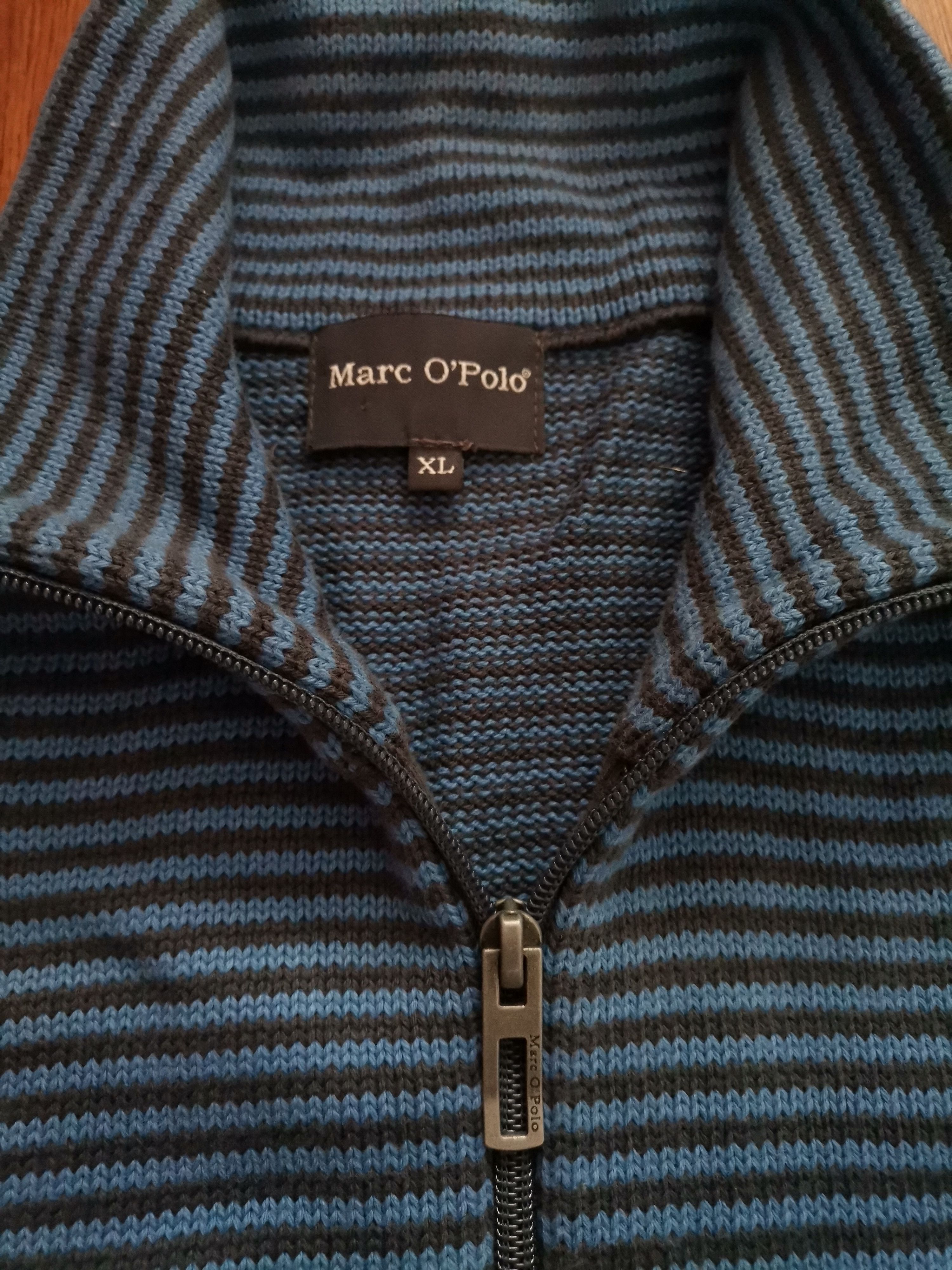 Marc O'Polo Marc O'Polo Striped Zip Up Sweater Size US XL / EU 56 / 4 - 3 Thumbnail