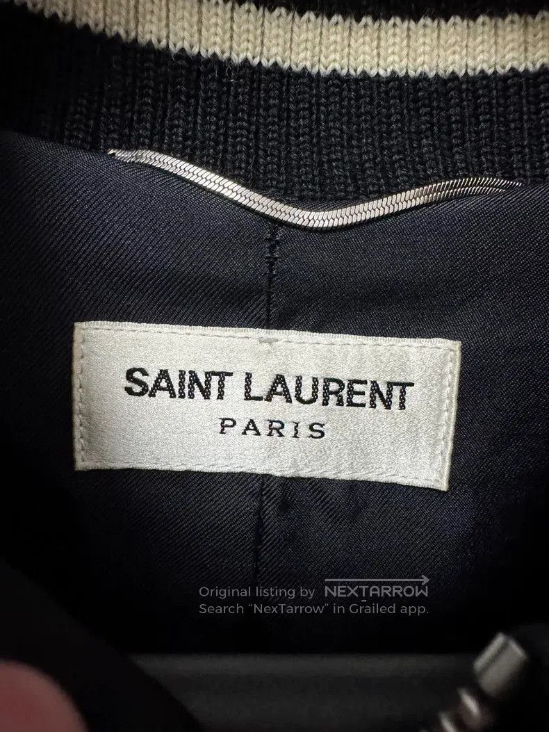 Yves Saint Laurent Saint Laurent Black and White Silk Jacket. Size US XL / EU 56 / 4 - 5 Thumbnail