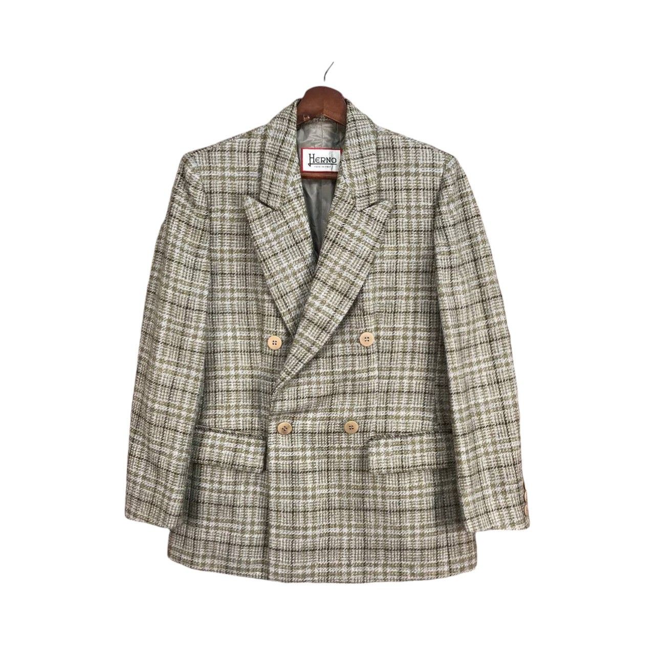 Herno HERNO DOUBLE BREASTED CHECKERED COAT SIZE 44 MADE IN ITALY Size US S / EU 44-46 / 1 - 1 Thumbnail