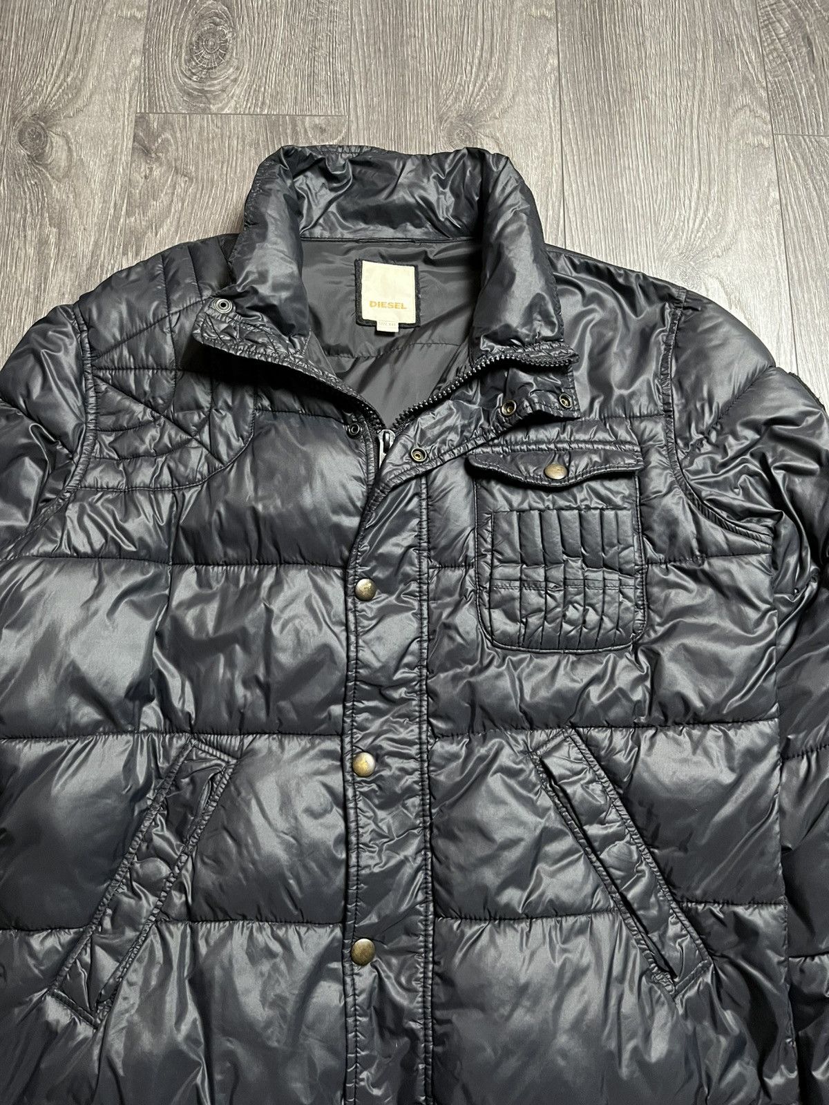 Diesel DIESEL Archive Y2K Tactical Puffer Jacket Black XL Size US XL / EU 56 / 4 - 2 Thumbnail