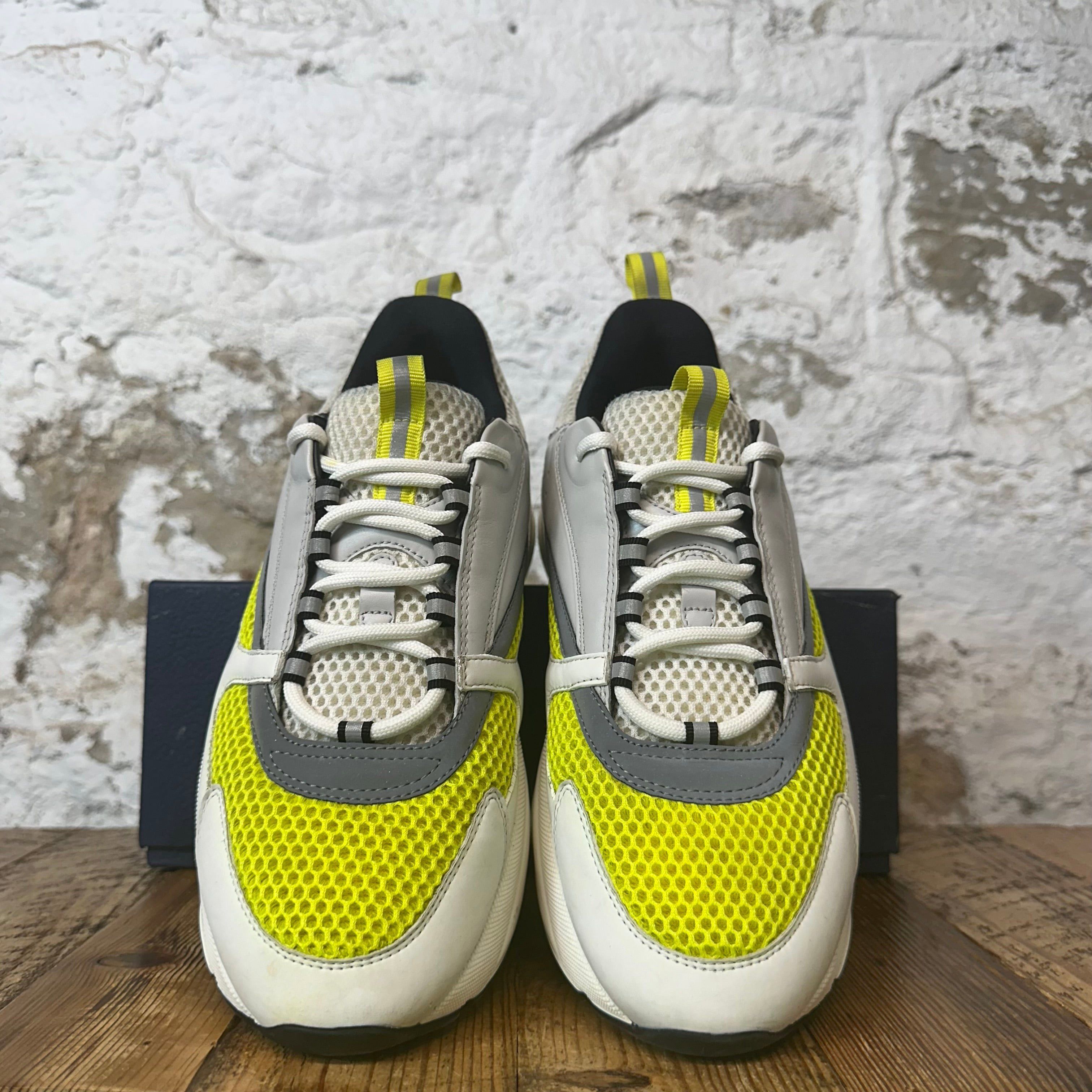 Dior Dior B22 Grey White Yellow Sneaker Sz 11 (44) Size US 11 / EU 44 - 3 Thumbnail