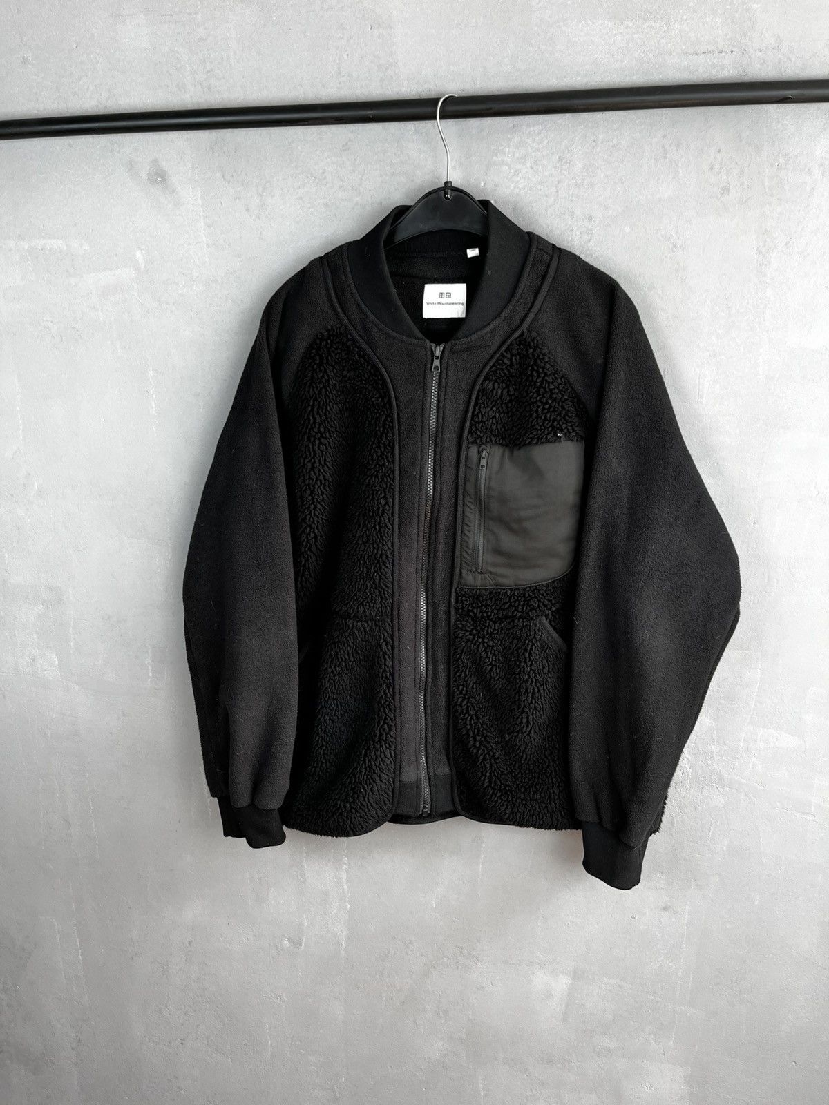 Japanese Brand × Uniqlo × White Mountaineering Uniqlo Fleece Jacket Black Size US L / EU 52-54 / 3 - 1 Thumbnail