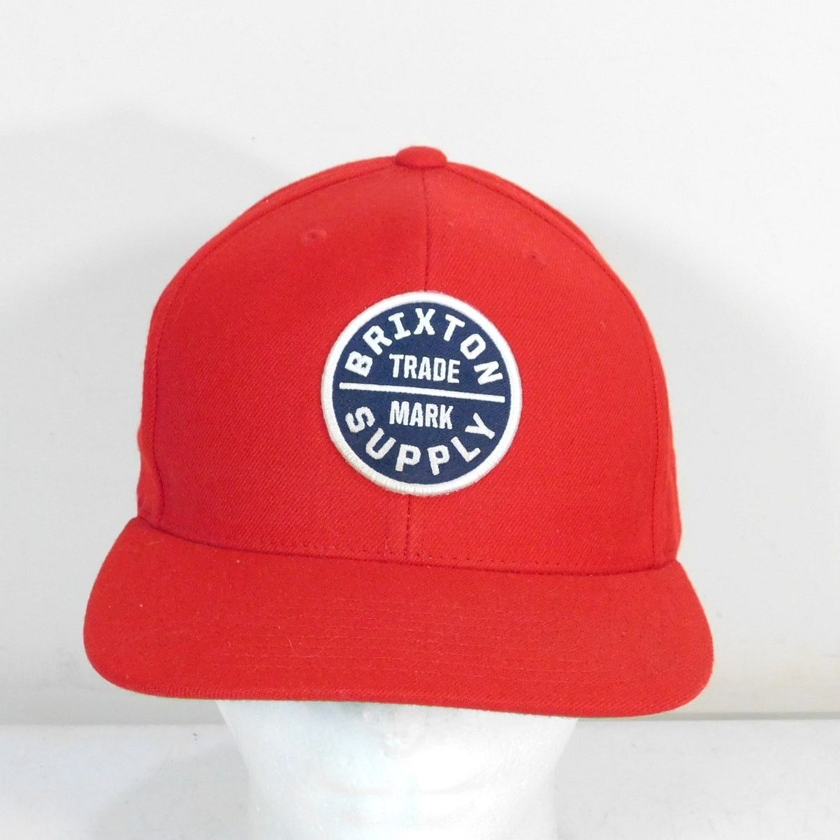 Brixton Brixton Supply Snapback Hat Red Adjustable Logo Patch Size ONE SIZE - 1 Thumbnail