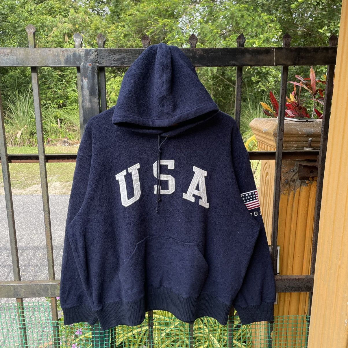 Polo Ralph Lauren 🔥Polo Sport Ralph Lauren USA Pullover Fleece Sweater Hoodie Size US XL / EU 56 / 4 - 1 Thumbnail