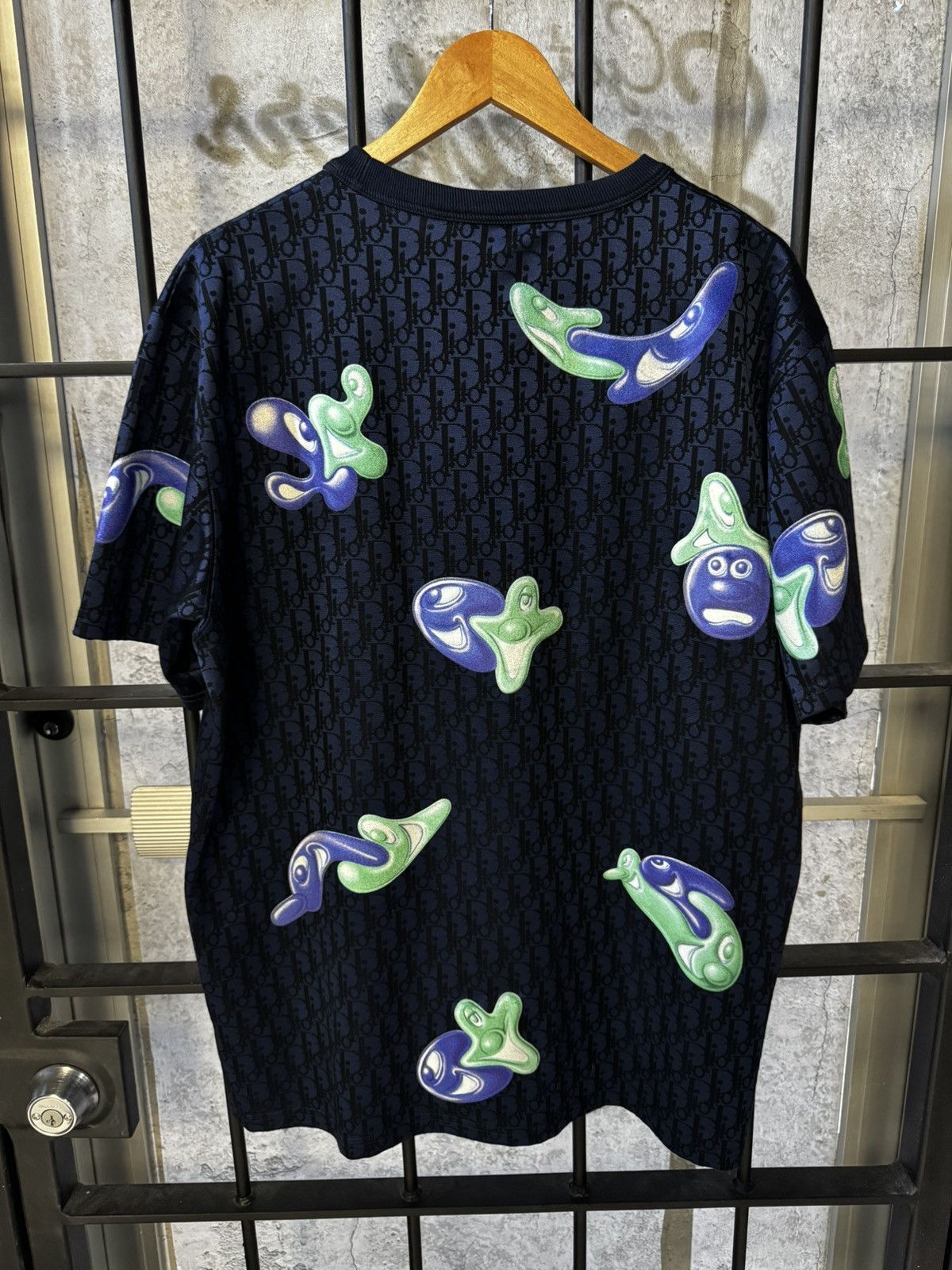 Dior Dior Kenny Scharf Purple Oblique Faces Tee Shirt Size US XL / EU 56 / 4 - 7 Thumbnail
