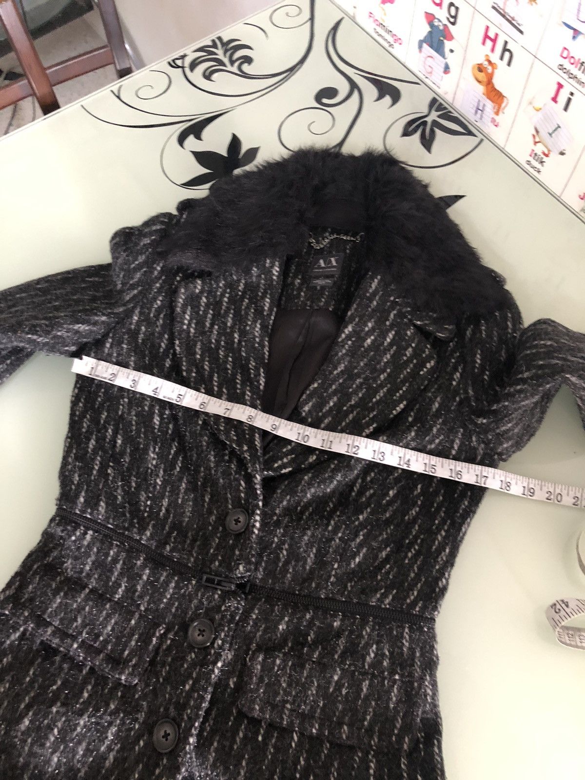 Armani Exchange Armani Exchange Collection Glen Plaid Wool Winter Coat Size XS / US 0-2 / IT 36-38 - 19 Thumbnail
