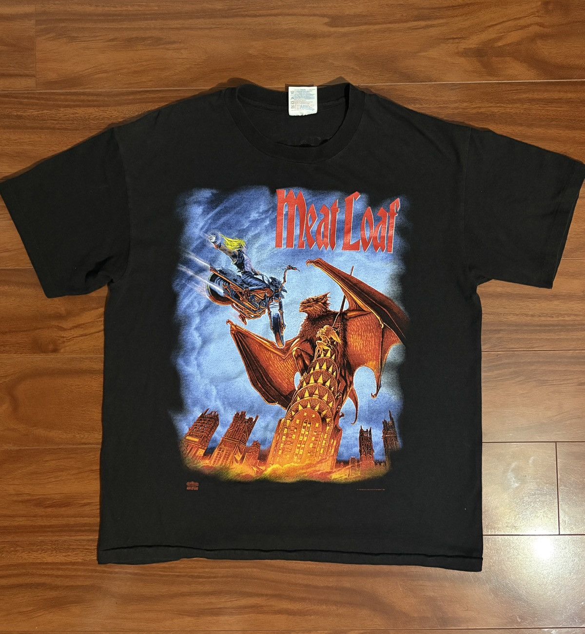 Vintage Vintage Meatloaf 90’s Single Stitch Band Tee Size US M / EU 48-50 / 2 - 1 Thumbnail