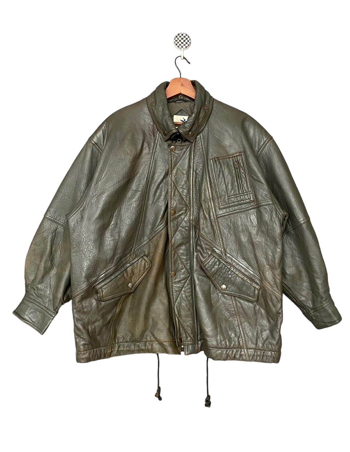 Hai Sporting Gear Vintage Brand Hai Sporting Gear Leather Jacket 1990s Size US M / EU 48-50 / 2 - 1 Thumbnail