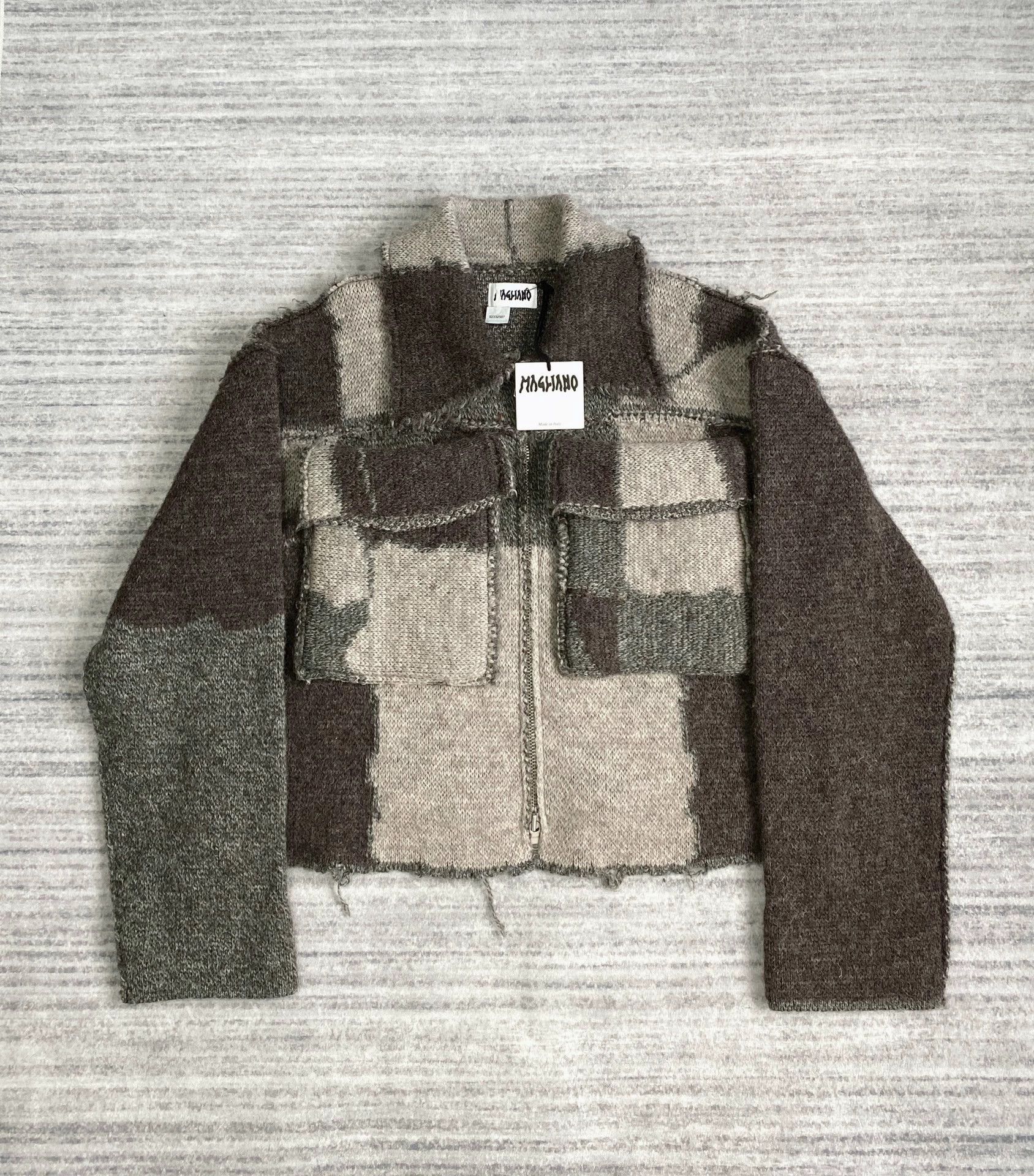Magliano Magliano Colorblocked Wool Decon Workwear Café Zip Jkt Size US S / EU 44-46 / 1 - 1 Thumbnail