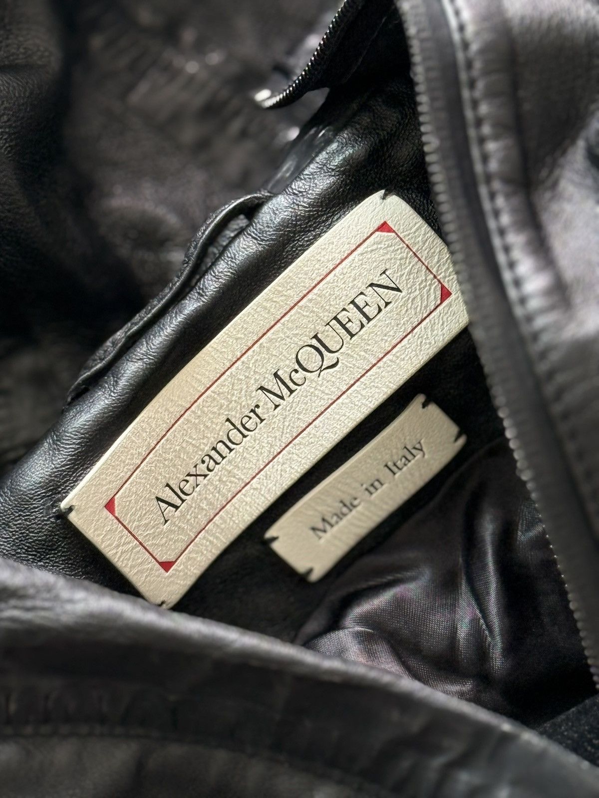 Alexander McQueen Alexander McQueen Leather Hooded Jacket Rare Size US L / EU 52-54 / 3 - 2 Thumbnail