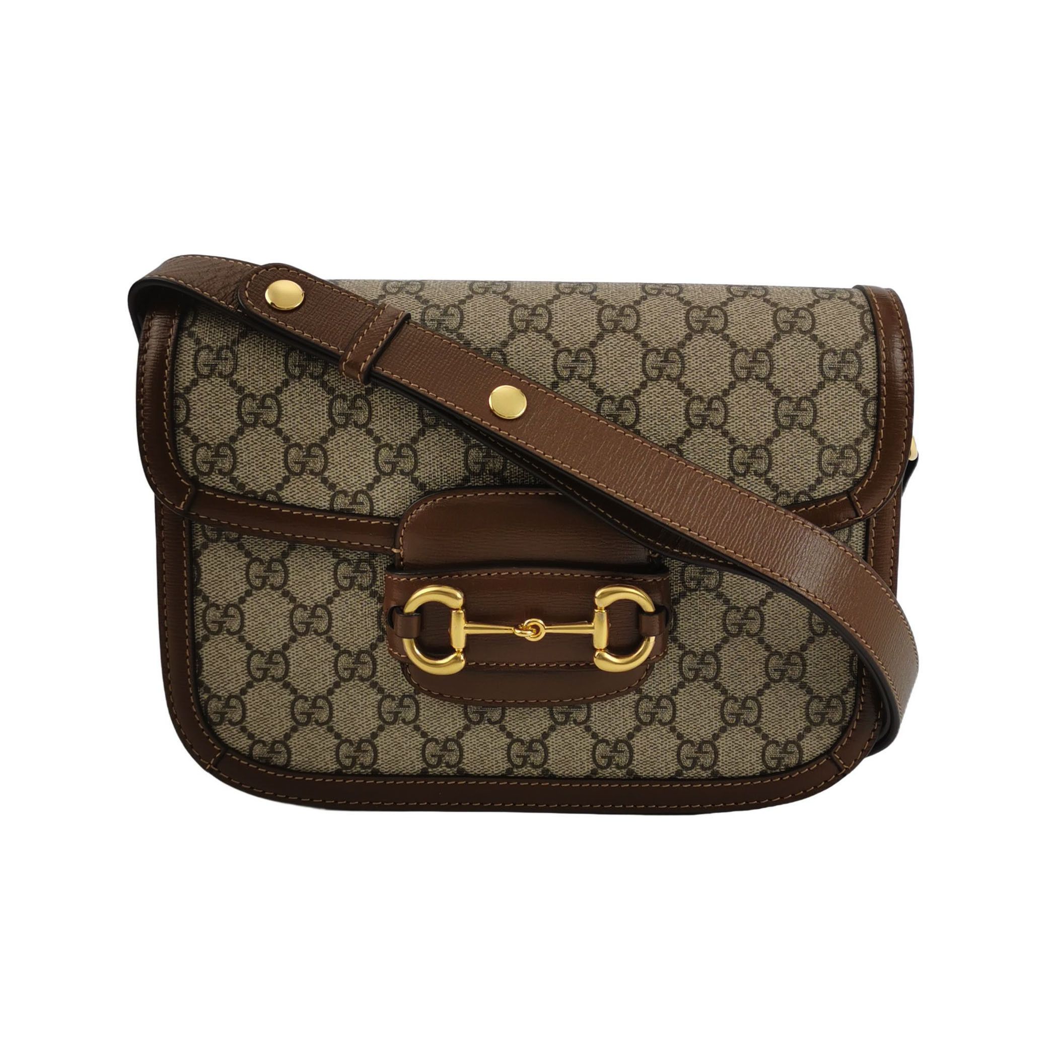 Gucci Gucci 1955 Horsebit GG Supreme Shoulder Bag Size ONE SIZE - 1 Thumbnail