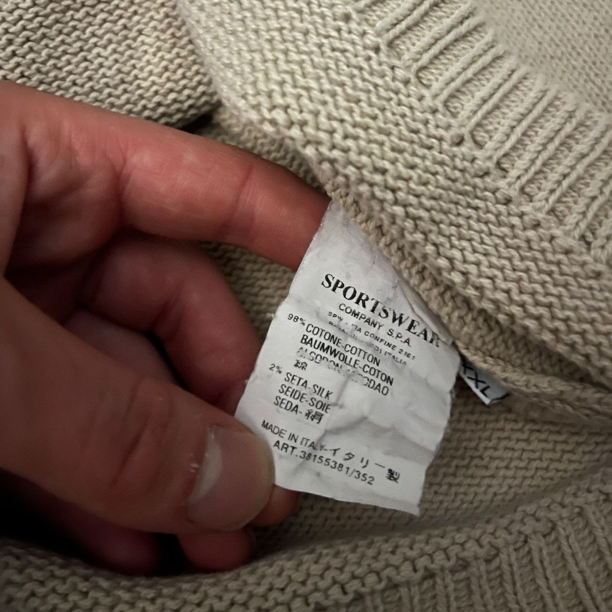 Stone Island 2003 Stone Island Cotton Knit Double Zip Jacket Size US XL / EU 56 / 4 - 10 Thumbnail