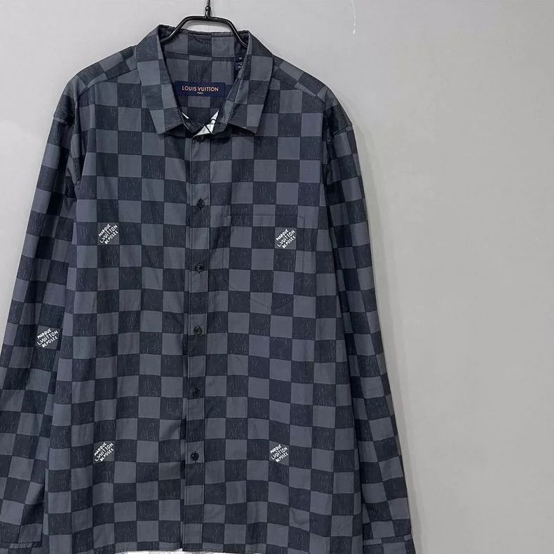 Louis Vuitton Louis Vuitton Checkered Logo Shirt Jacket-2506 Size US XL / EU 56 / 4 - 3 Thumbnail