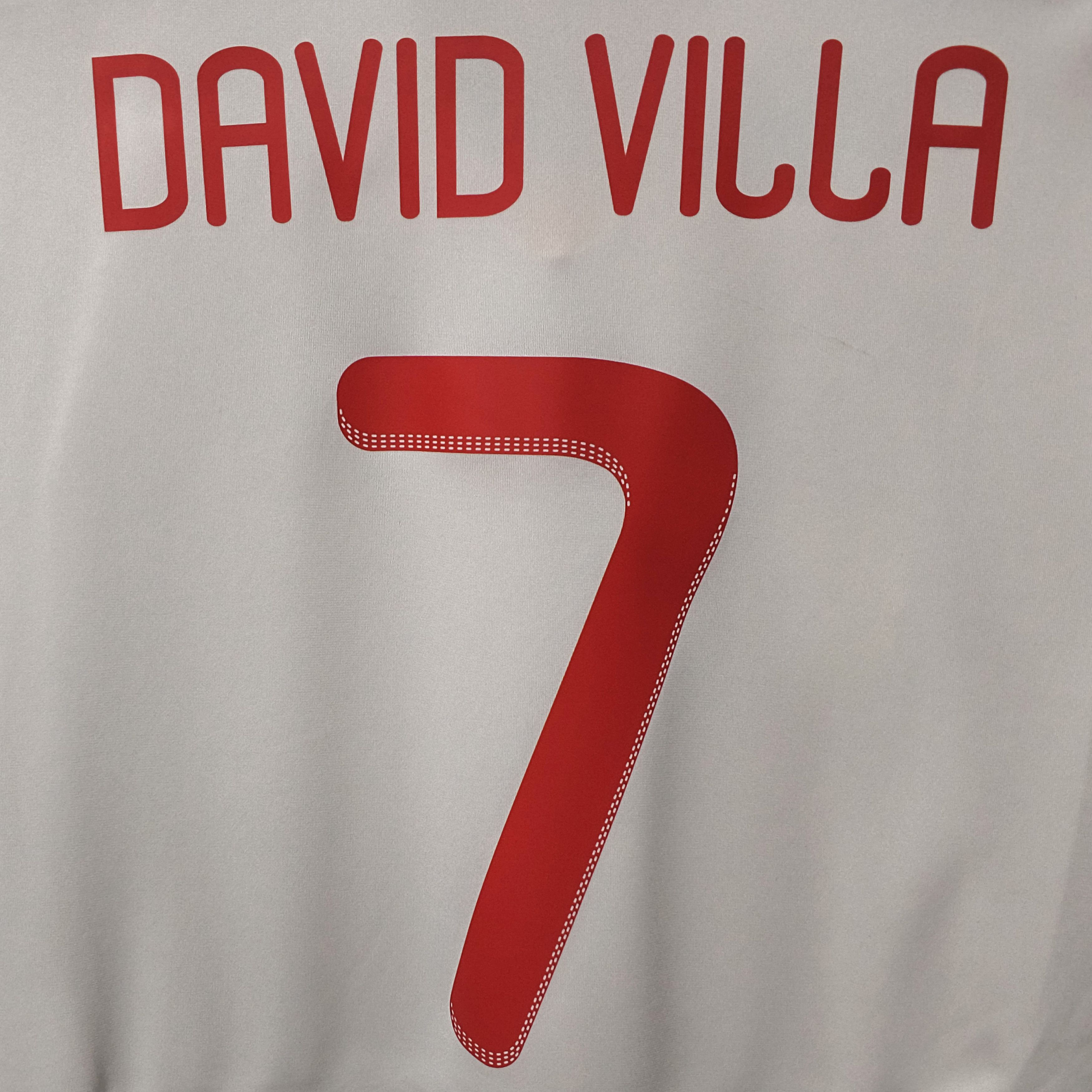 Adidas Spain 2011 Away Jersey David Villa Size US M / EU 48-50 / 2 - 4 Thumbnail