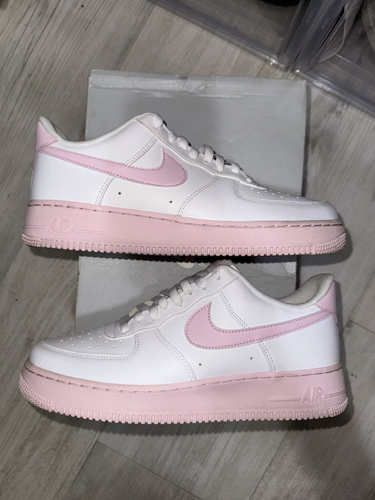 Nike Nike Air Force 1 Low ‘07 White Pink Foam Size US 9.5 / EU 42-43 - 2 Thumbnail