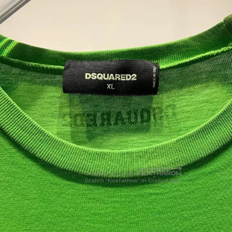 Dsquared2 DSQUARED2 Green Cotton Men's T-Shirt . Size US XL / EU 56 / 4 - 3 Thumbnail