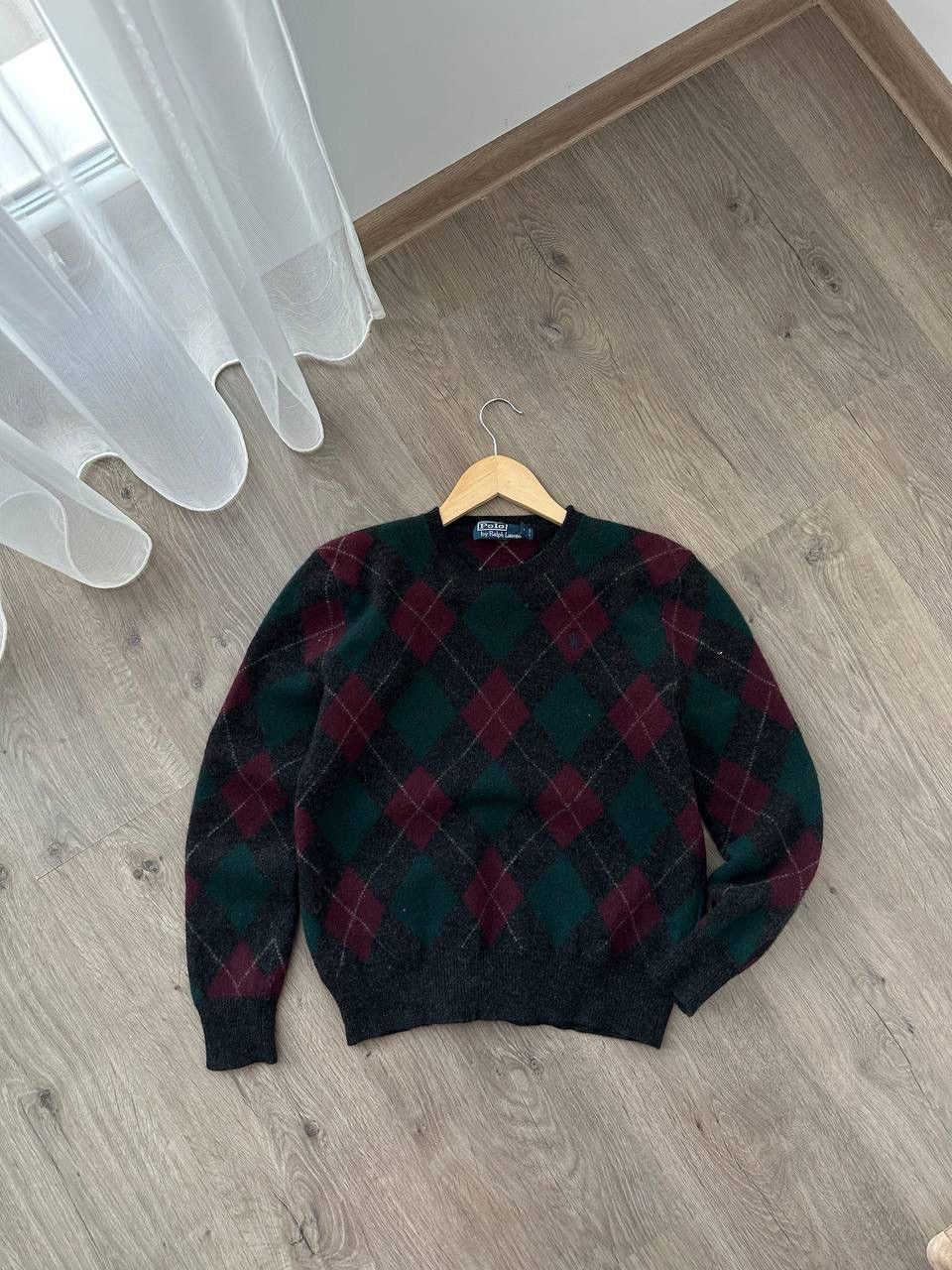 Polo Ralph Lauren × Vintage Vintage Polo Ralph Lauren Diamond W’s Sweater Lana Wool Size L / US 10 / IT 46 - 1 Thumbnail