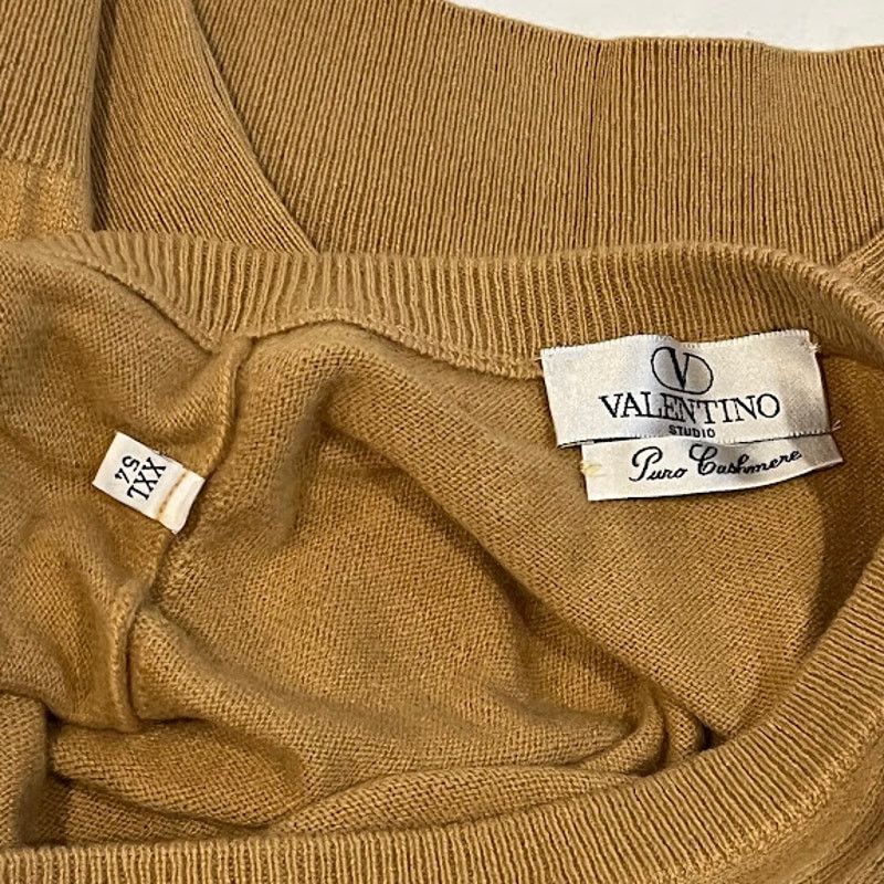 Valentino NWOT Valentino Studio VNeck Cashmere Sweater Jumper Sz XXL Size US XXL / EU 58 / 5 - 4 Thumbnail
