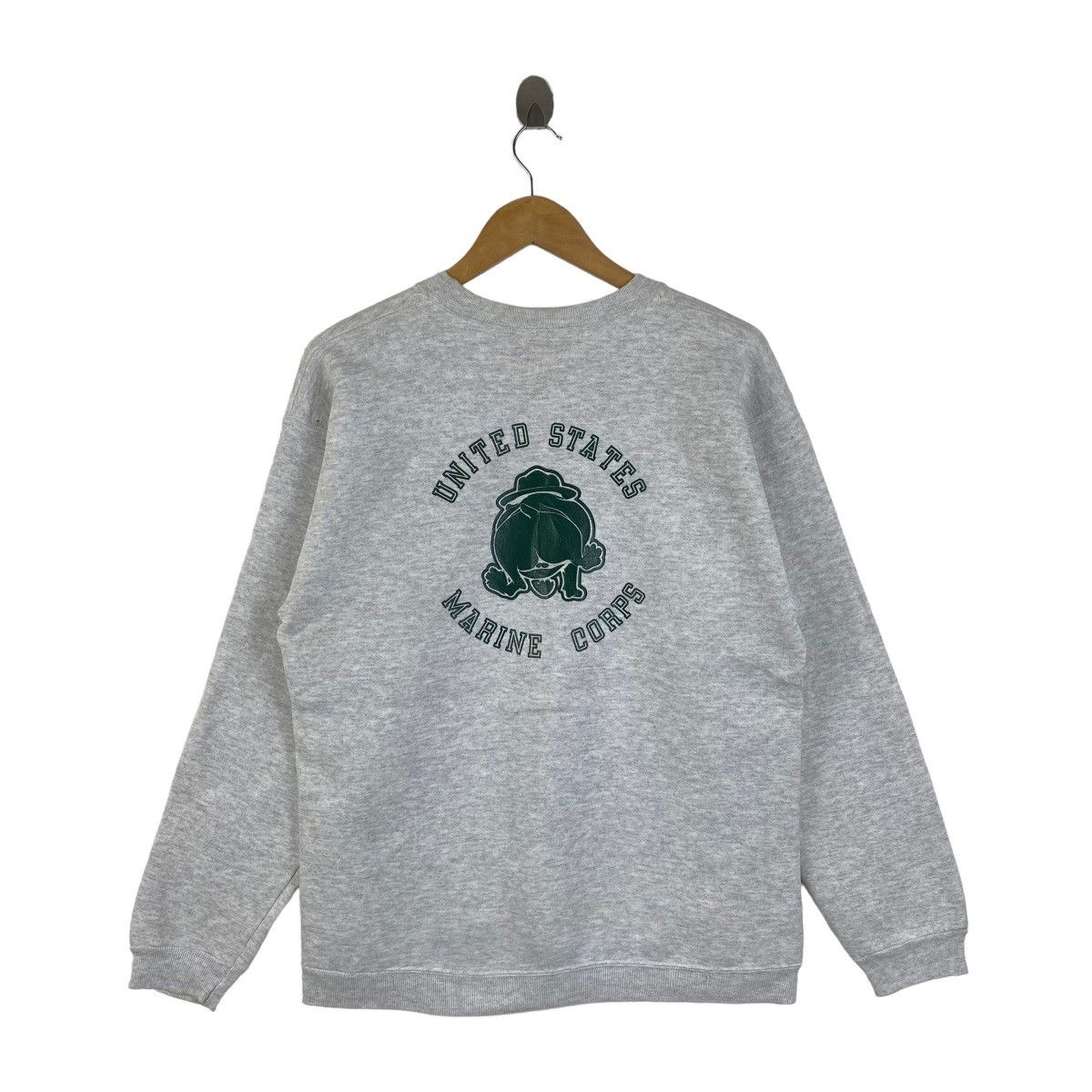 Vintage Vintage USMC Us Army Marine Corps Bulldog Sweatshirt Jumper Size US M / EU 48-50 / 2 - 2 Thumbnail