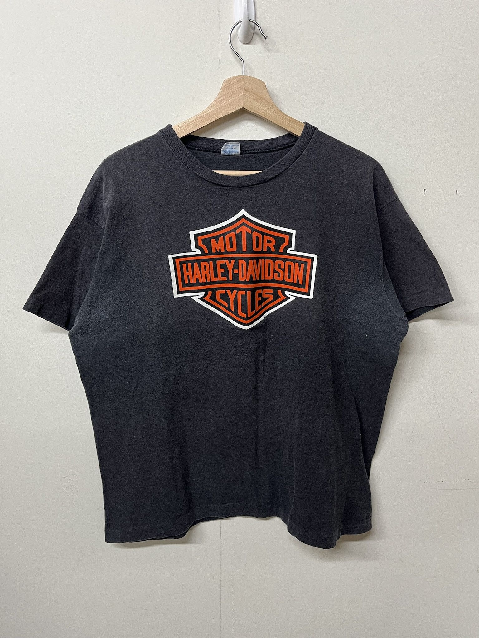 Harley Davidson × Vintage Vintage 1970s Harley Davidson Champion Blue Bar Single Stitch Tee Shirt Size XL Size US XL / EU 56 / 4 - 1 Thumbnail