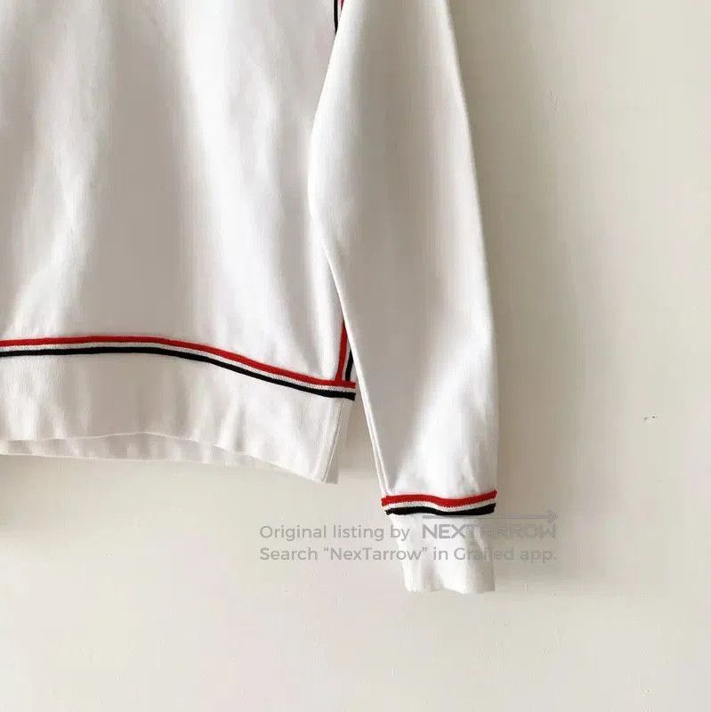 Thom Browne Thom Browne White Cotton Long Sleeve Sweatshirt . Size M / US 6-8 / IT 42-44 - 2 Thumbnail