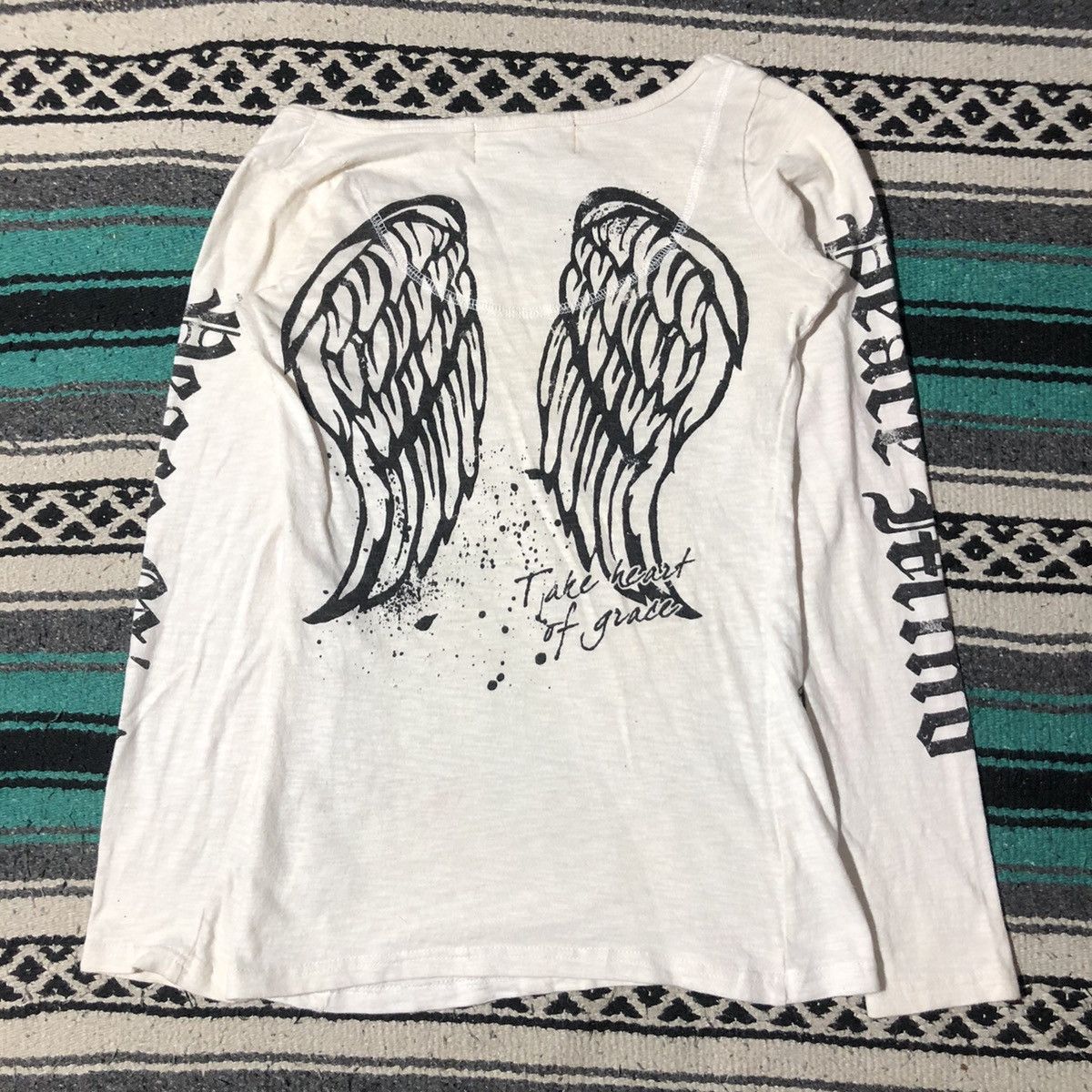 If Six Was Nine Galyge Skull Distressed Longsleeve Size M / US 6-8 / IT 42-44 - 4 Thumbnail