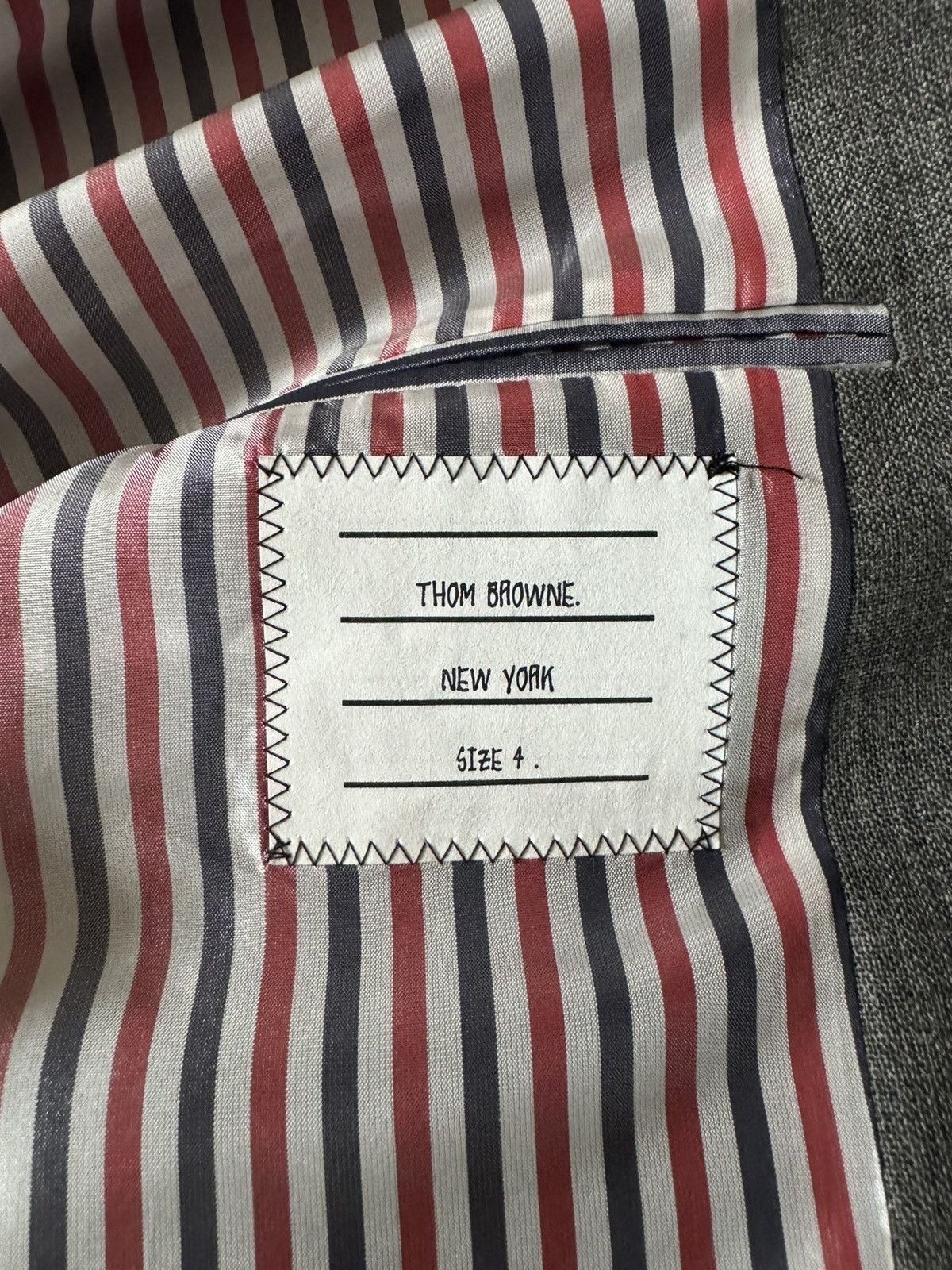 Thom Browne Signature grey blazer Size 42R - 4 Thumbnail
