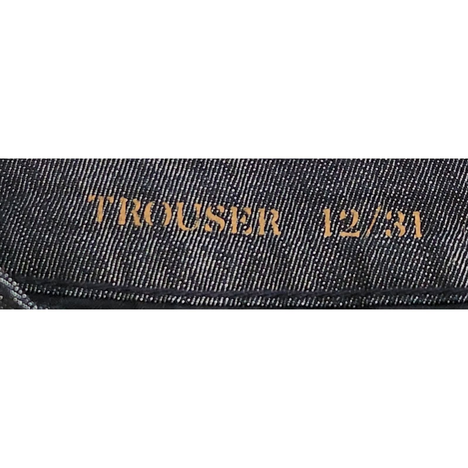 Other Trouser Blue Wide Leg Slashed Pockets Flat Front Jeans 12 31 Size 34" / US 12 / IT 48 - 4 Thumbnail