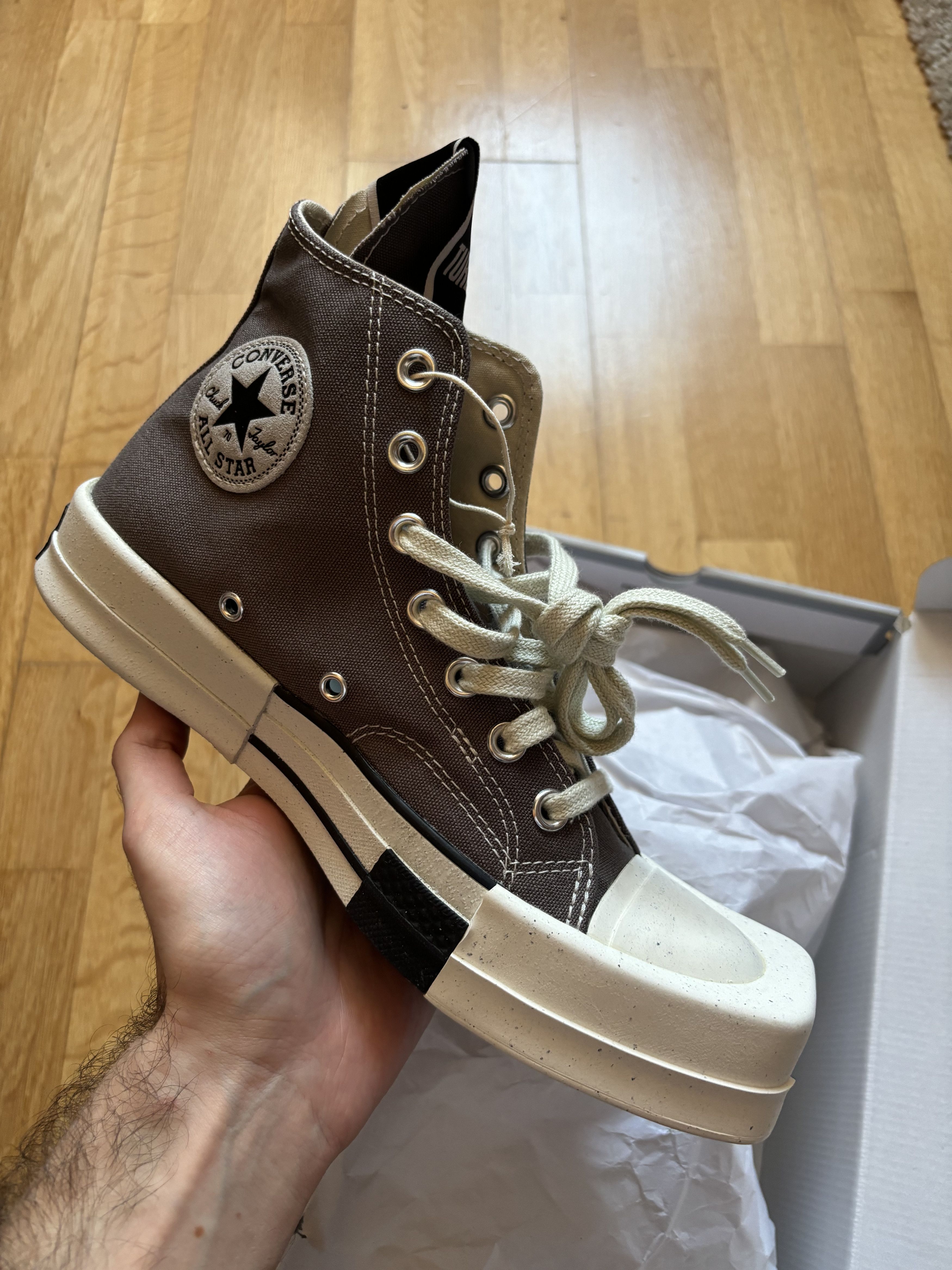 Converse × Rick Owens Drkshdw Converse x DRKSHDW Turbodrk Hi sneakers Size US 9 / IT 39 - 1 Thumbnail