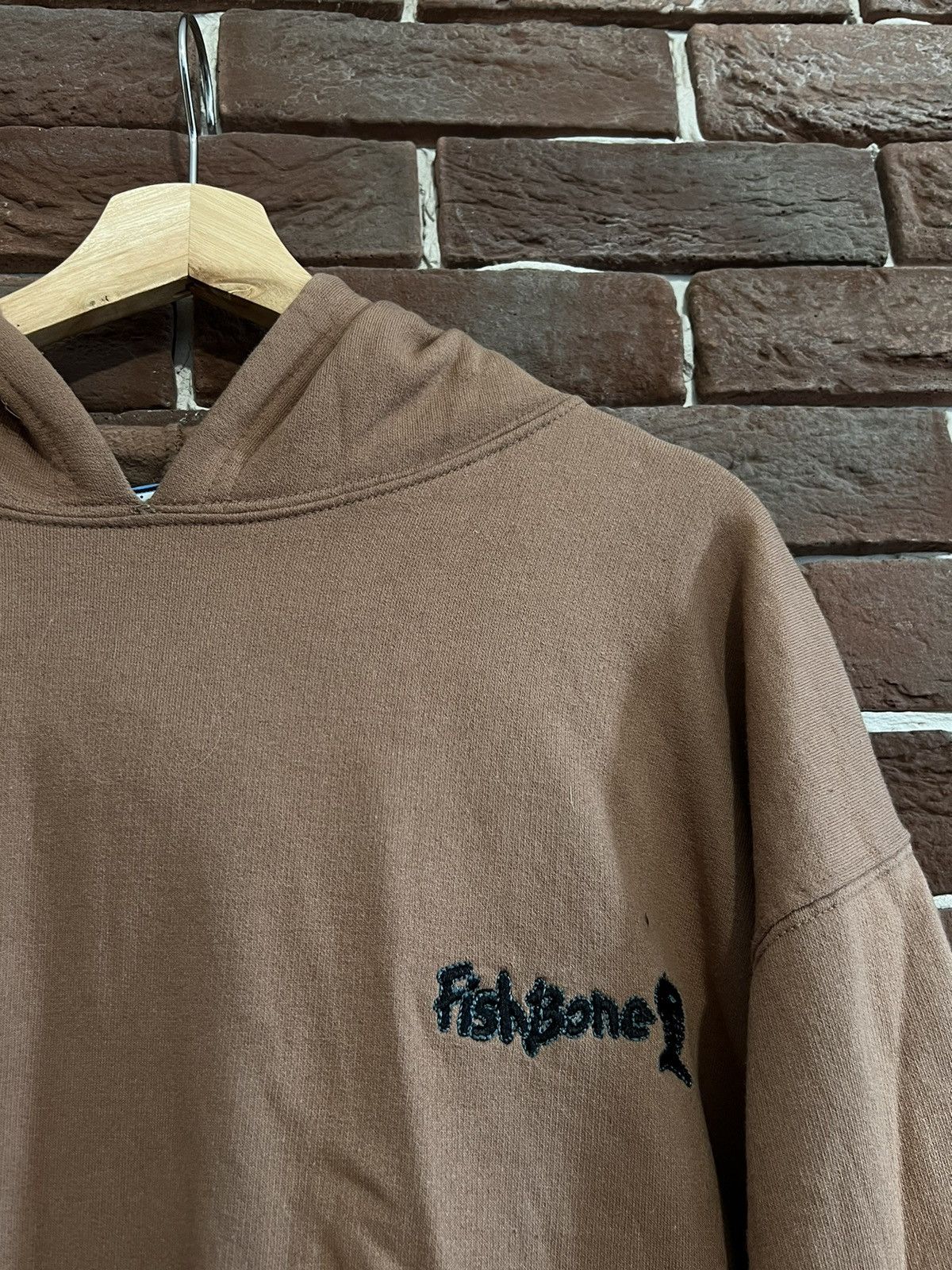 Hook-Ups Vintage 90s Fishbone Brand Hoodie Pornstar Hookup Brown M Size US M / EU 48-50 / 2 - 3 Thumbnail
