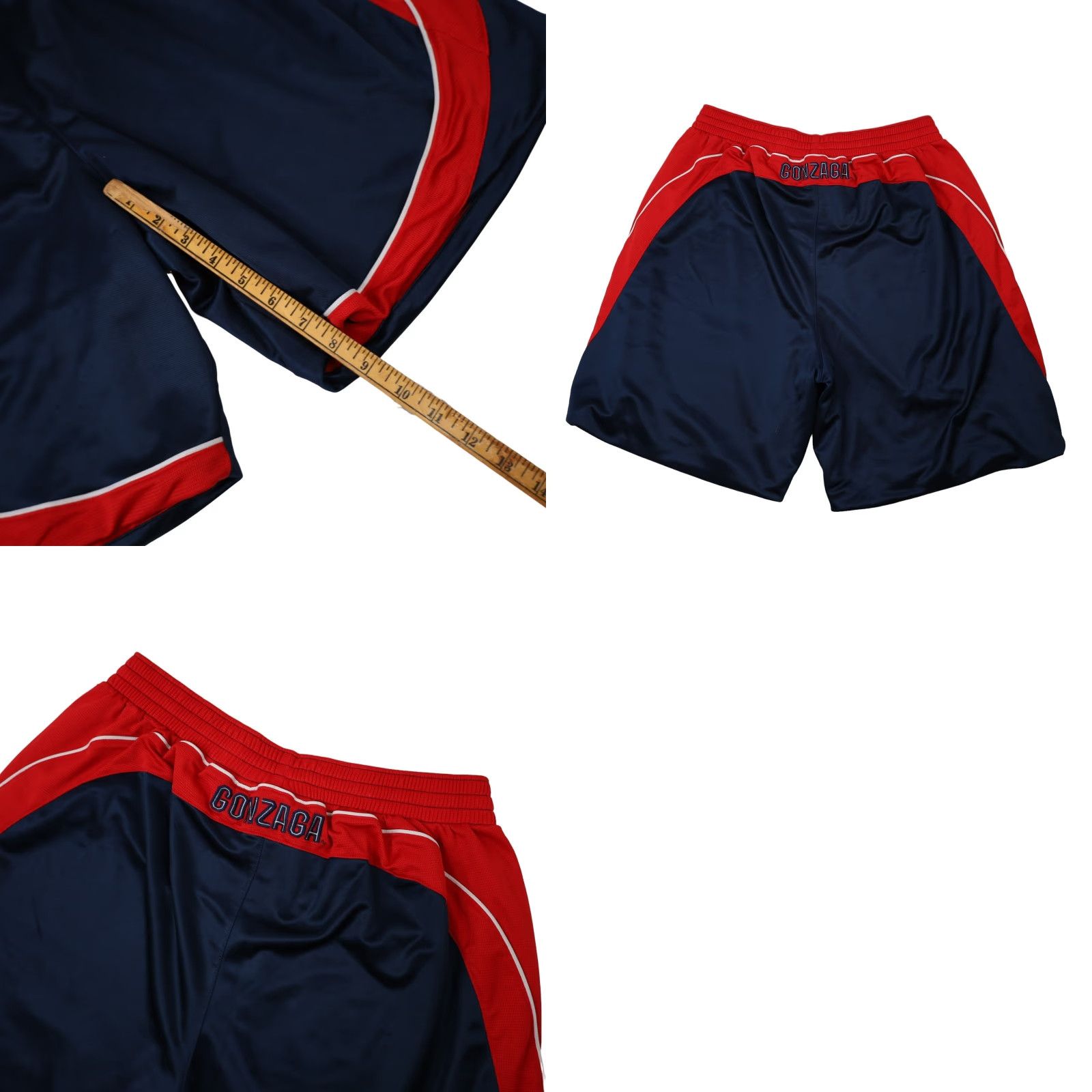 Nike VINTAGE Nike University Gonzaga Dri-fit Basketball Short Mens L Blue Gonzaga 90s 32x21 Size US 33 - 8 Thumbnail