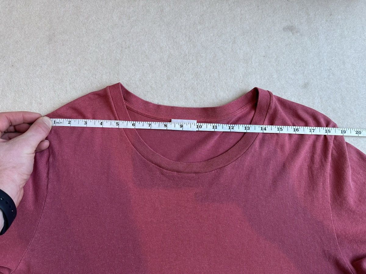 Saint Laurent Paris $550 Saint Laurent Rive Gauche logo t shirt pink salmon Size US M / EU 48-50 / 2 - 8 Thumbnail