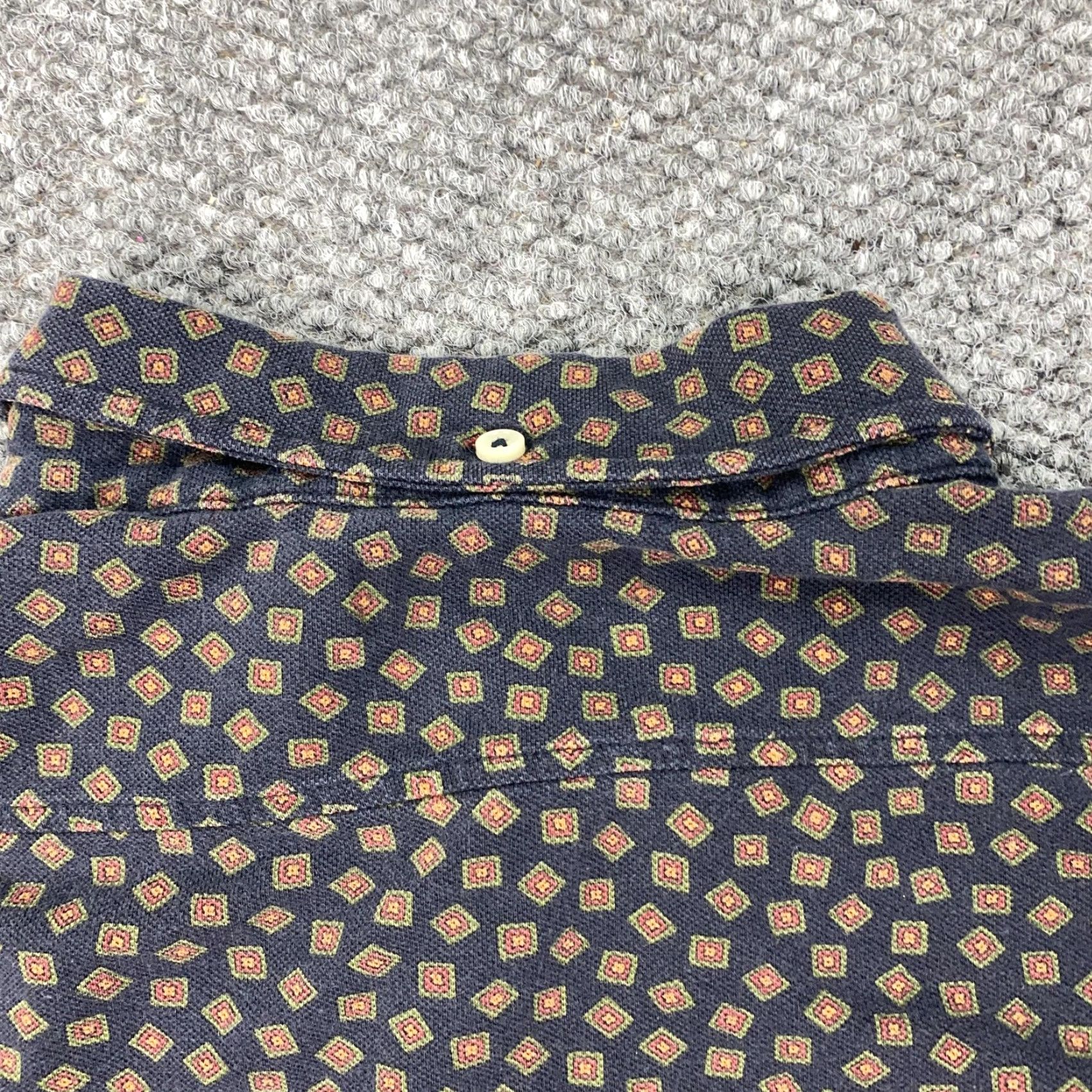 Ralph Lauren Ralph Lauren Button-Up Shirt Mens Medium Blue Brown Geometric Print Long Sleeve Casual Size US M / EU 48-50 / 2 - 6 Thumbnail