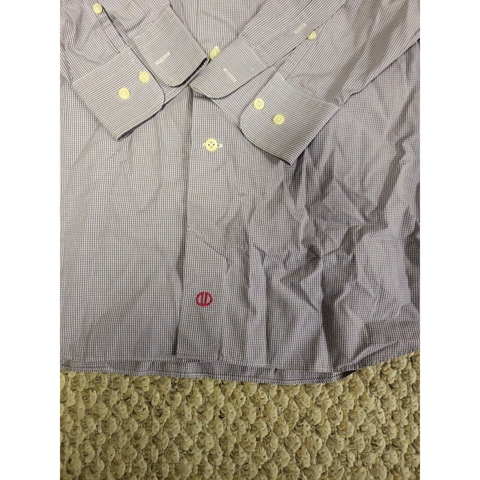 David Donahue David Donahue Mens Dress Shirt 16.5 34/35 100% Cotton Size US L / EU 52-54 / 3 - 2 Thumbnail