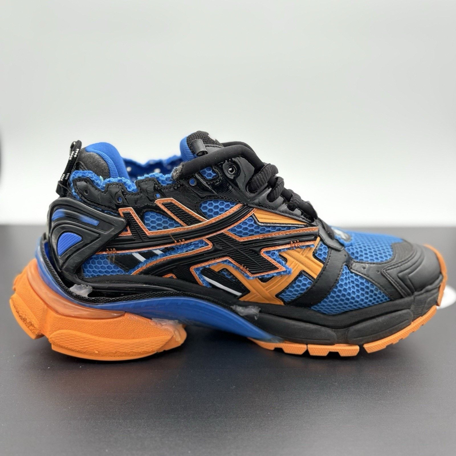 Balenciaga Balenciaga Runner ' Blue Orange Black ' | SUPER CLEAN! Size US 13 / EU 46 - 10 Thumbnail