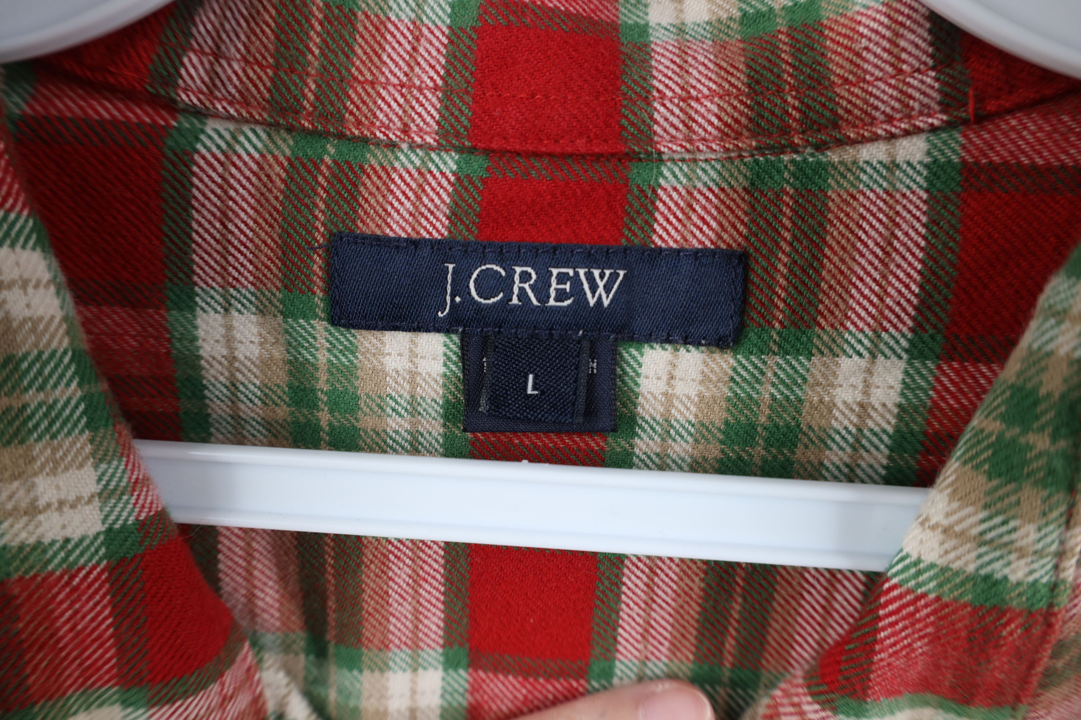 J.Crew Vintage J Crew Double Pocket Collared Button Shirt Plaid Size US L / EU 52-54 / 3 - 6 Thumbnail