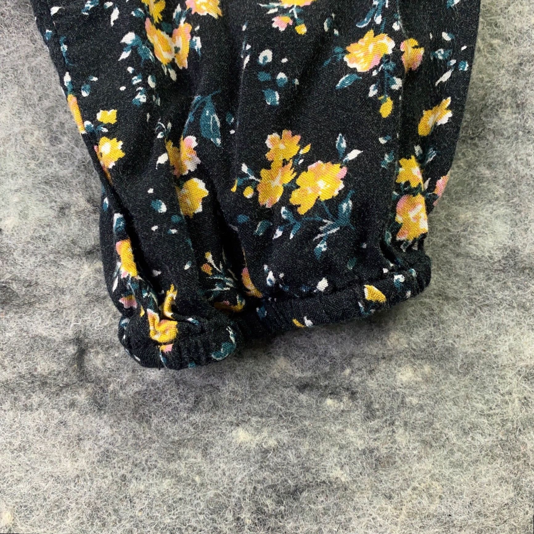 Aeropostale Aeropostale Shirt Womens Small Blue Floral Long Sleeve Off the Shoulder Cropped Balloon Sleeve Casual Size S / US 4 / IT 40 - 4 Thumbnail
