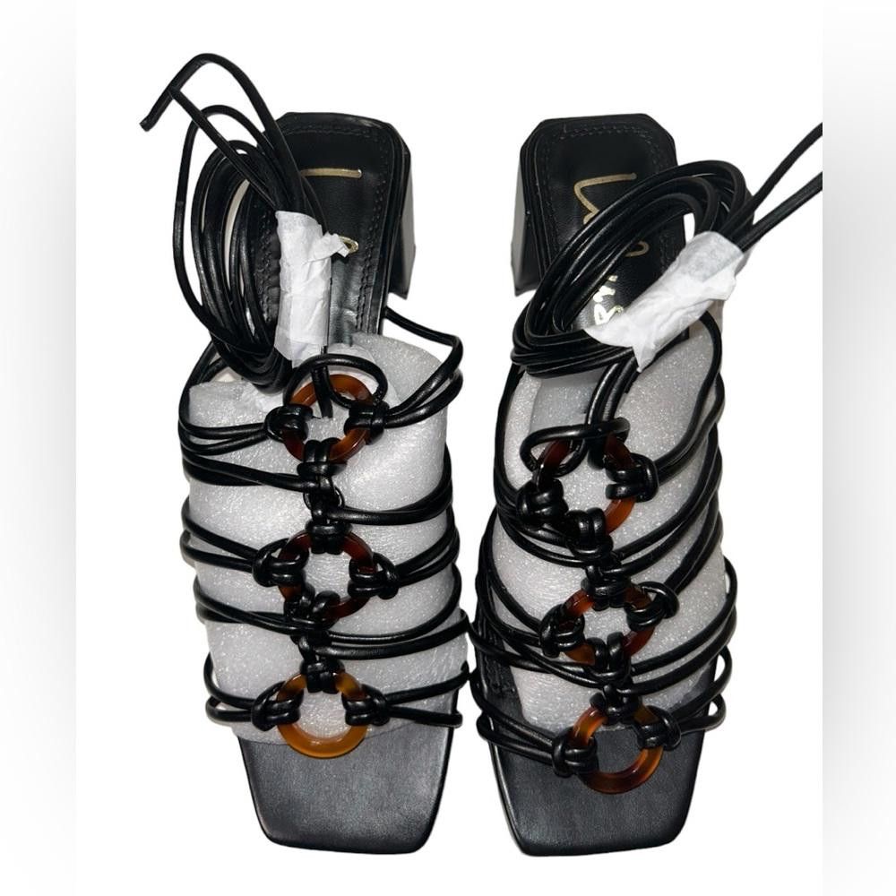 Lulus Lulus l NWT Finu Lace Up Heeled Sandals Size 7.5 Size US 7.5 / IT 37.5 - 3 Thumbnail