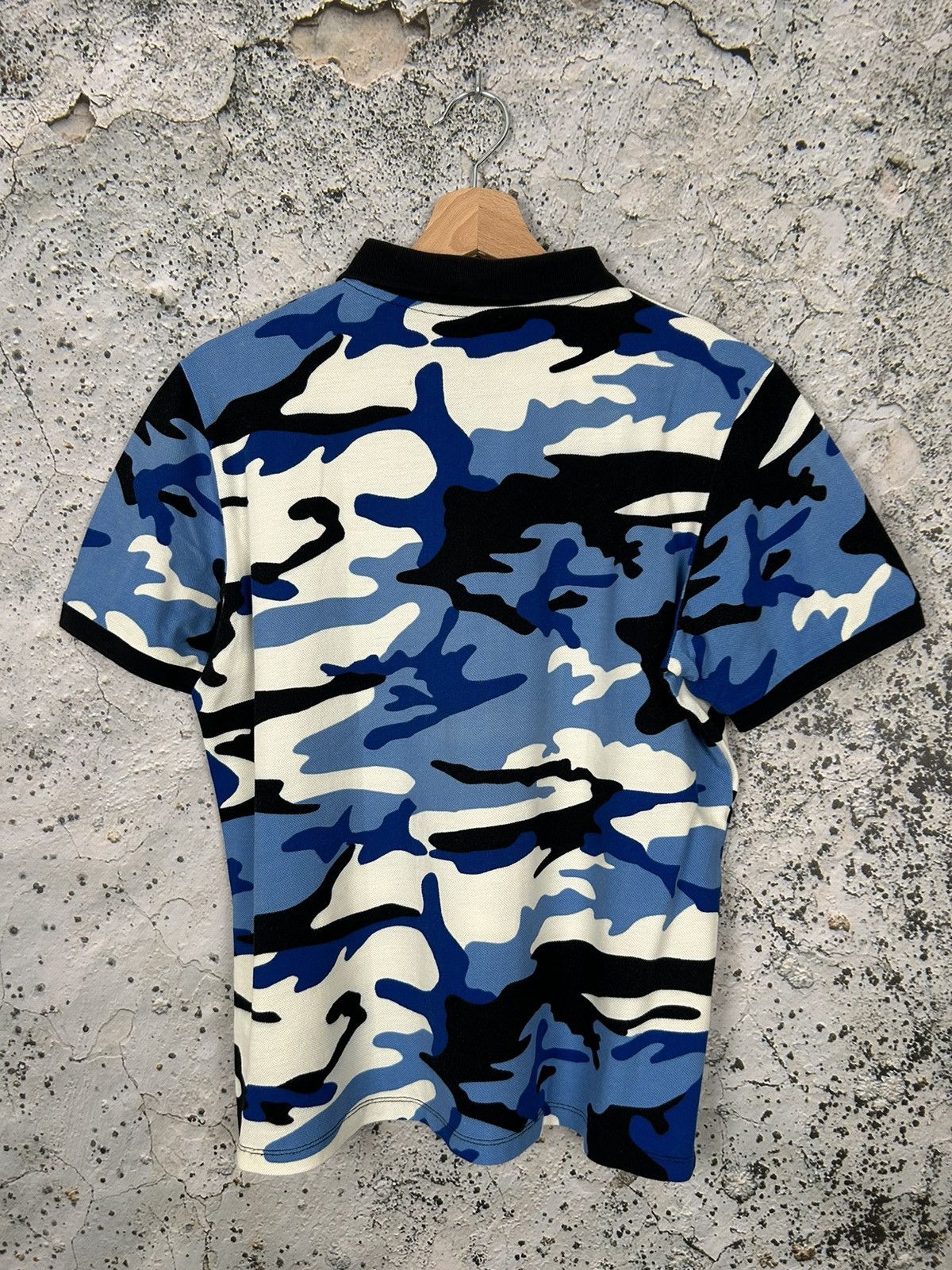 Sandro Sandro Paris Camo Polo Shirt Designer Streetwear Vintage Size US S / EU 44-46 / 1 - 4 Thumbnail