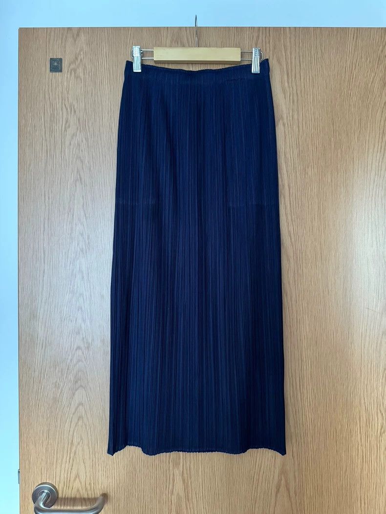 Issey Miyake Issey Miyake Blue Pleated Skirt - dmc Size US 26 / EU 42 - 1 Thumbnail