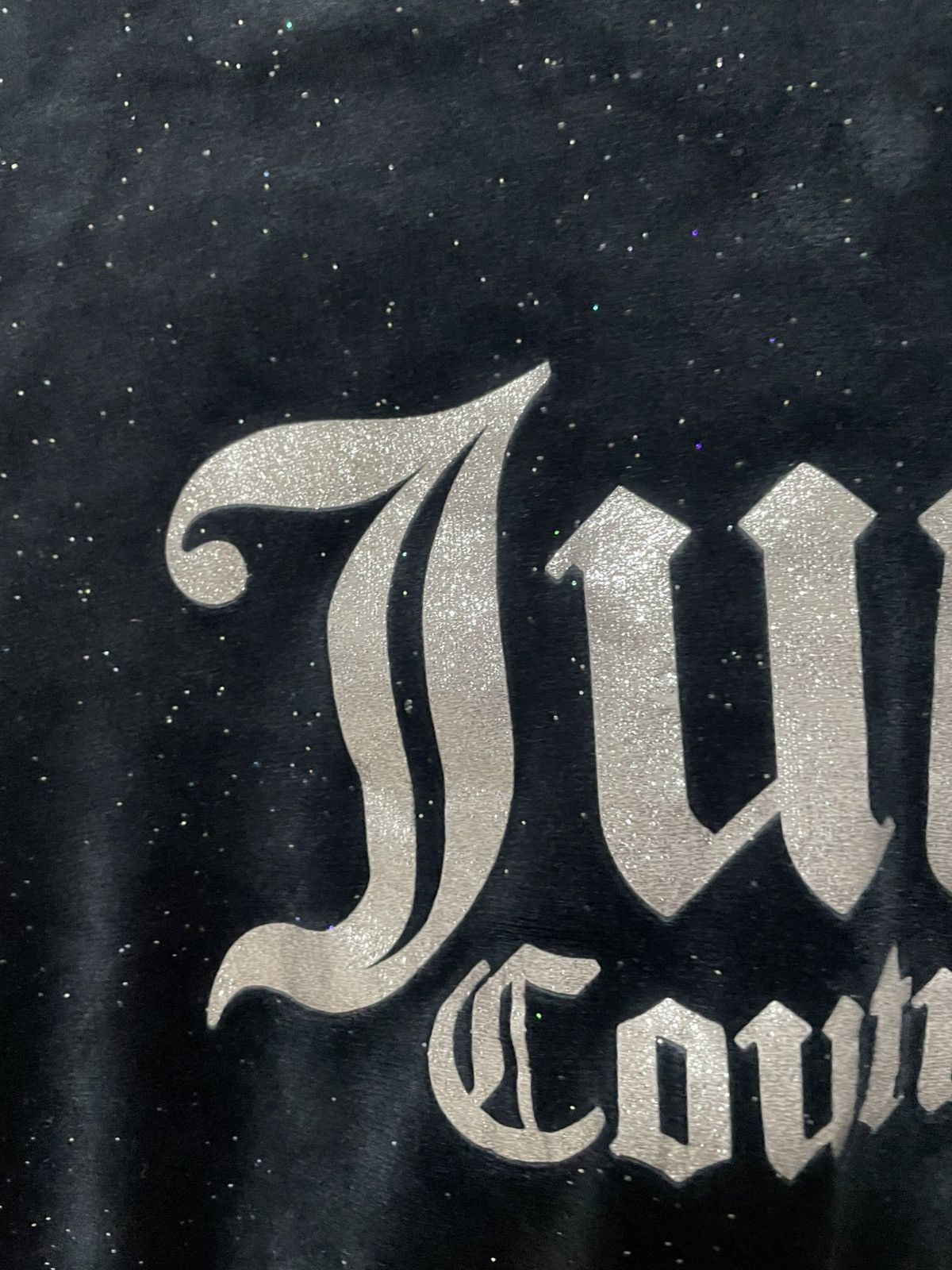 Designer × Juicy Couture Jeans Juicy Couture Hoodie Velours Baby Night Sky Big Logo Velvet Size S / US 4 / IT 40 - 7 Thumbnail