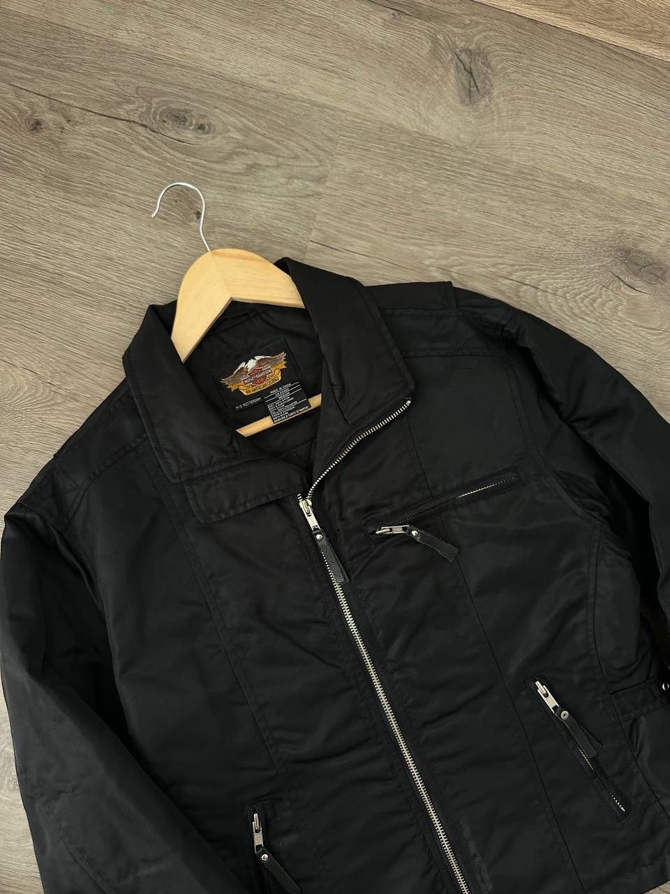 Harley Davidson × Vintage Vintage Harley Davidson Black Moto Big Logo Jacket Size US M / EU 48-50 / 2 - 11 Thumbnail